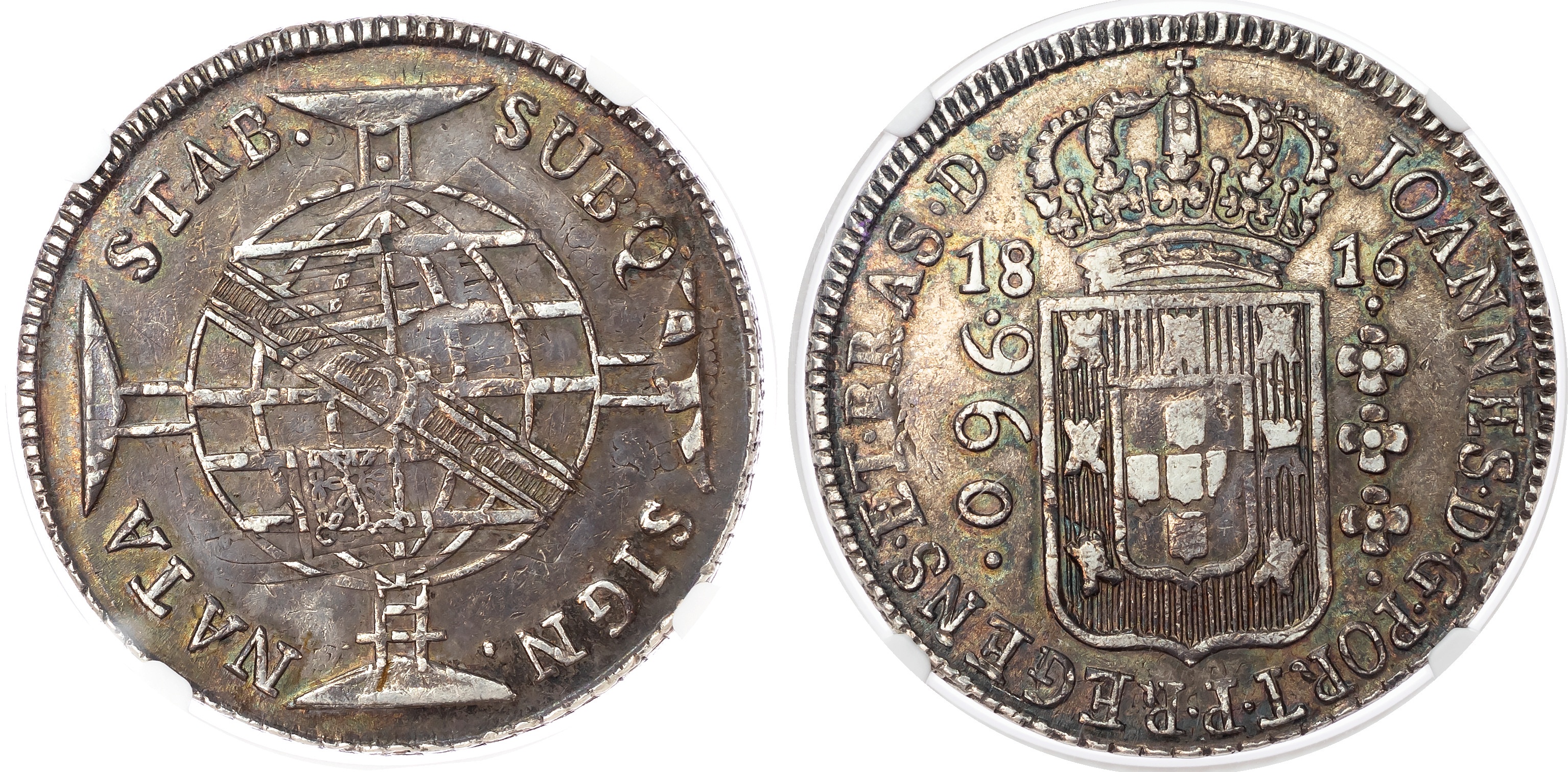 Brazil, João (1799-1816), silver 960 Reis - rare overstrike