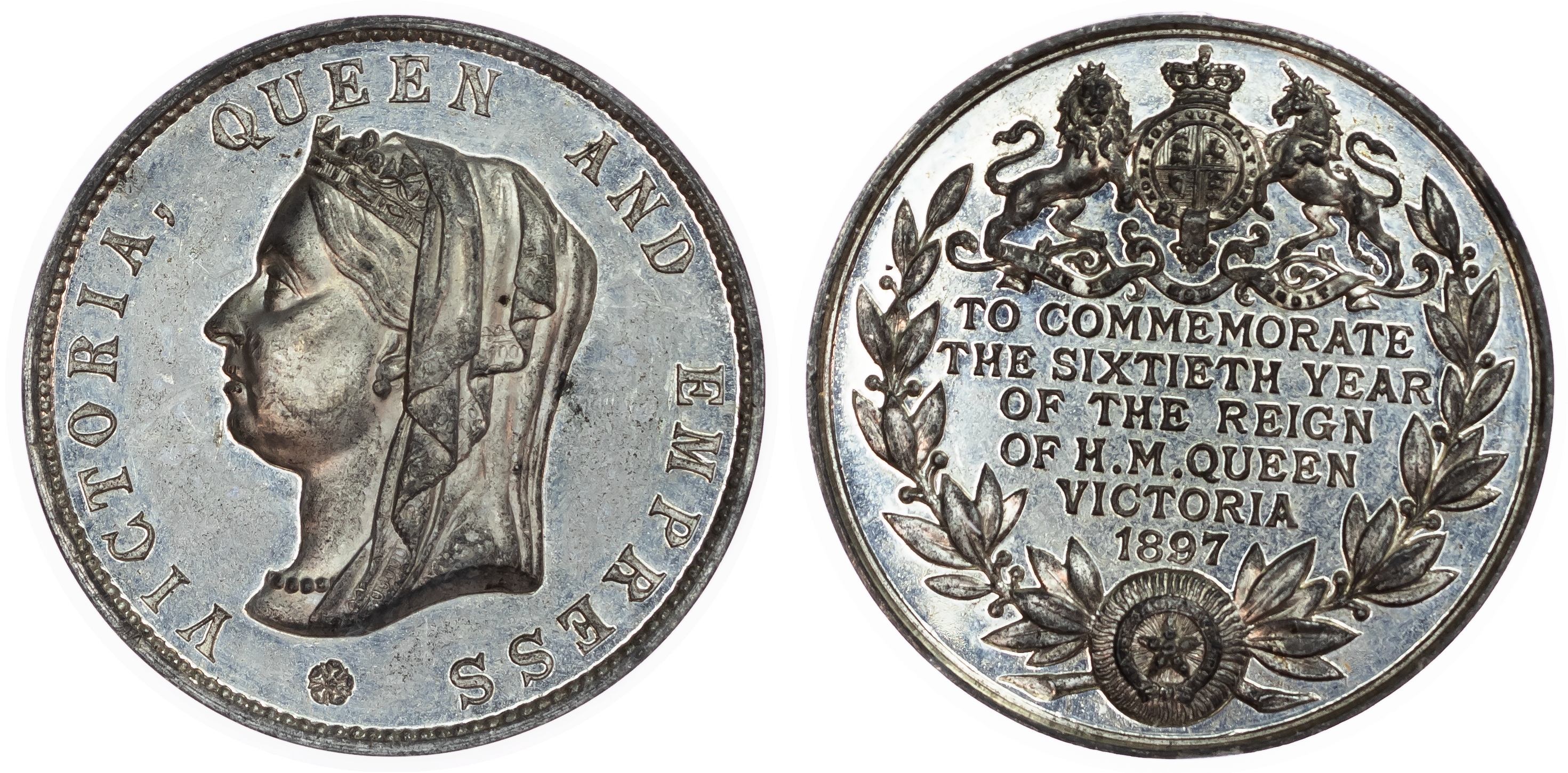 Great Britain. Victoria ALU Diamond Jubilee Medallion. 1897. 