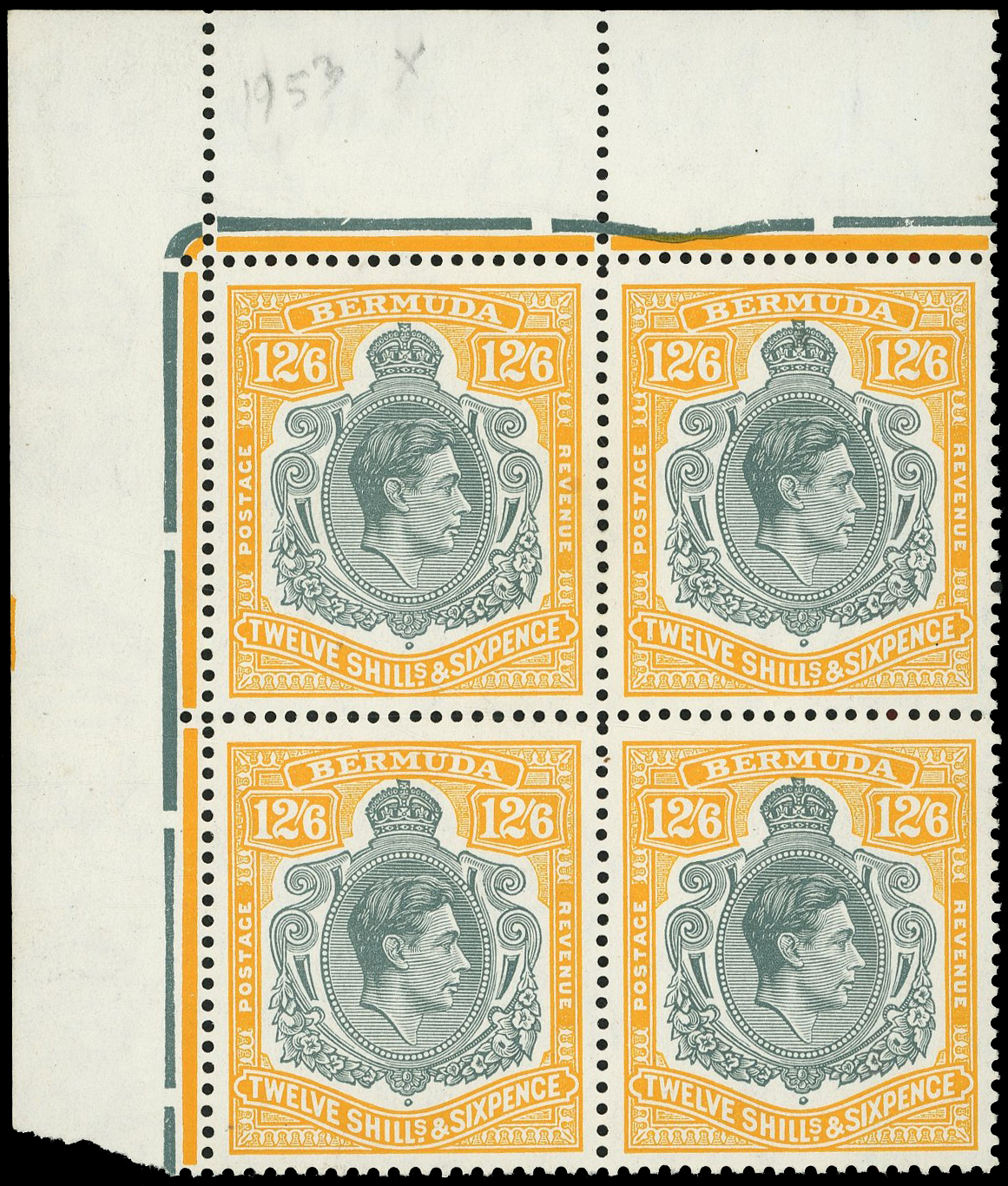 Bermuda SG 120e block mint