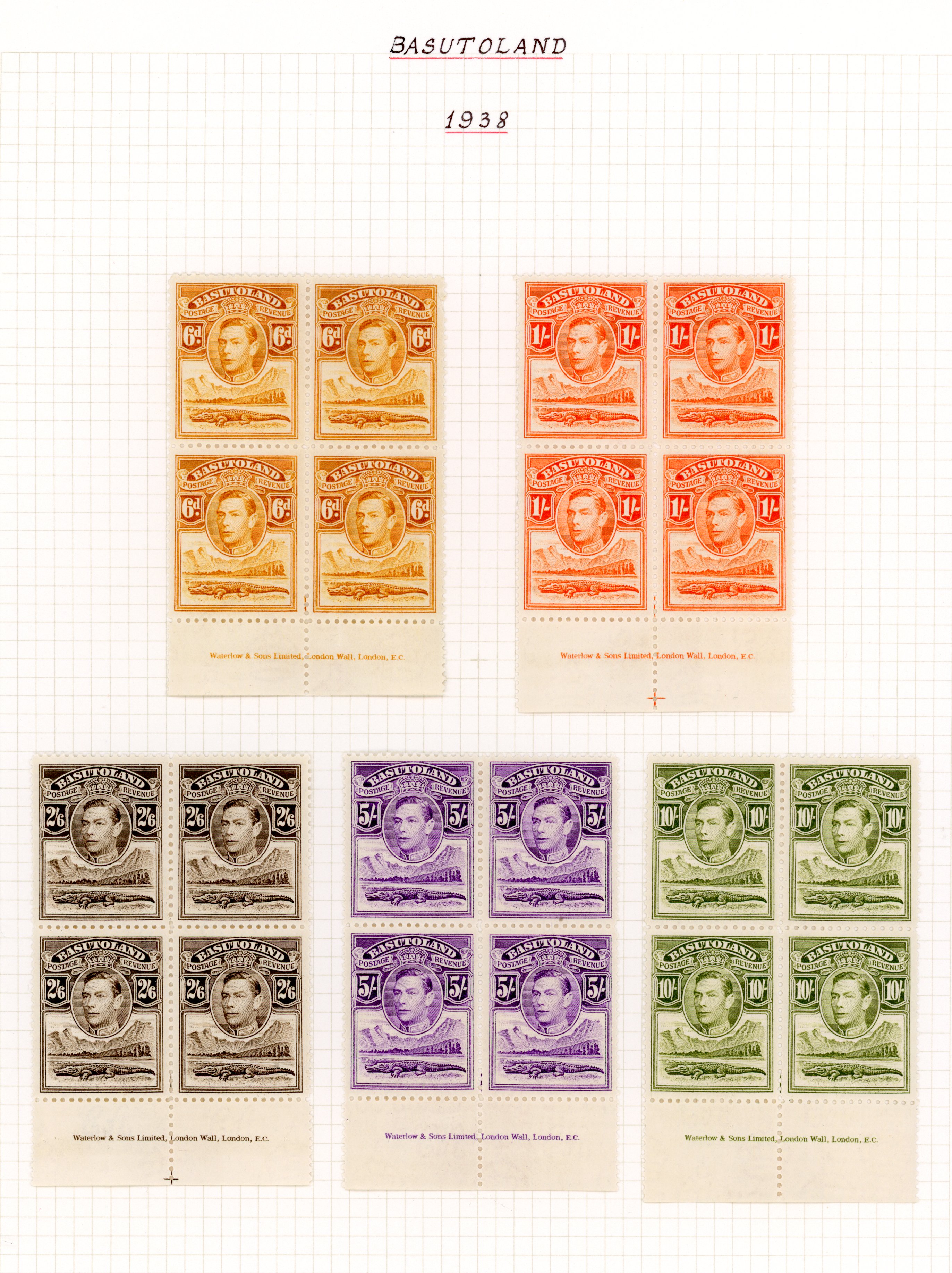 Basutoland KG VI collection mint