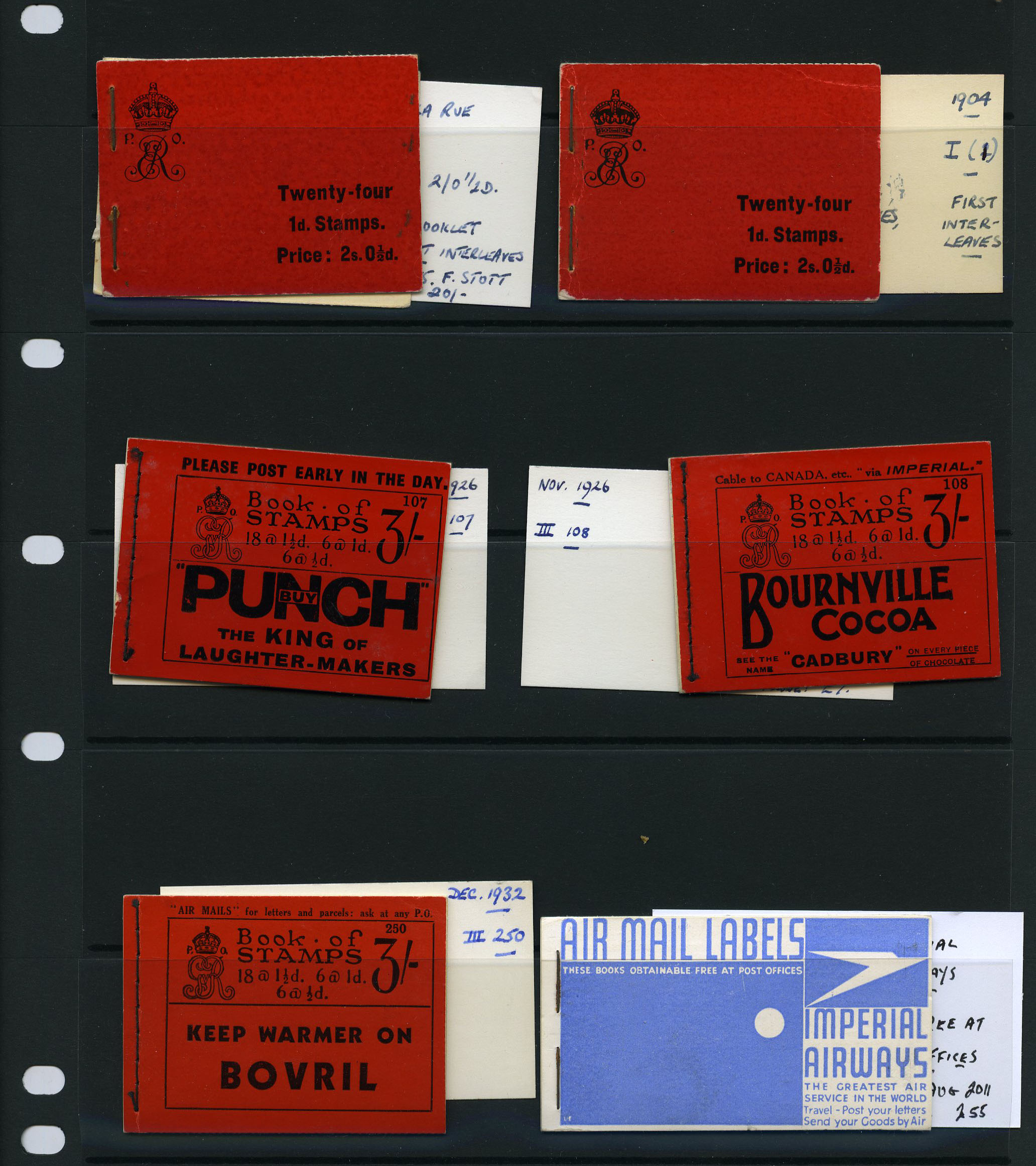 1904-59 small booklet group with collection...