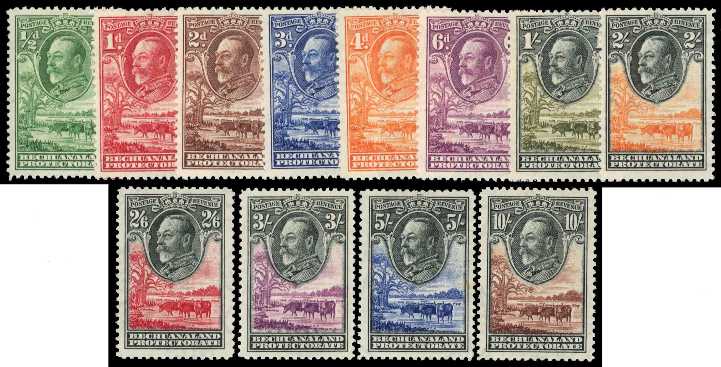 Bechuanaland SG 99-110 KGV set mint 