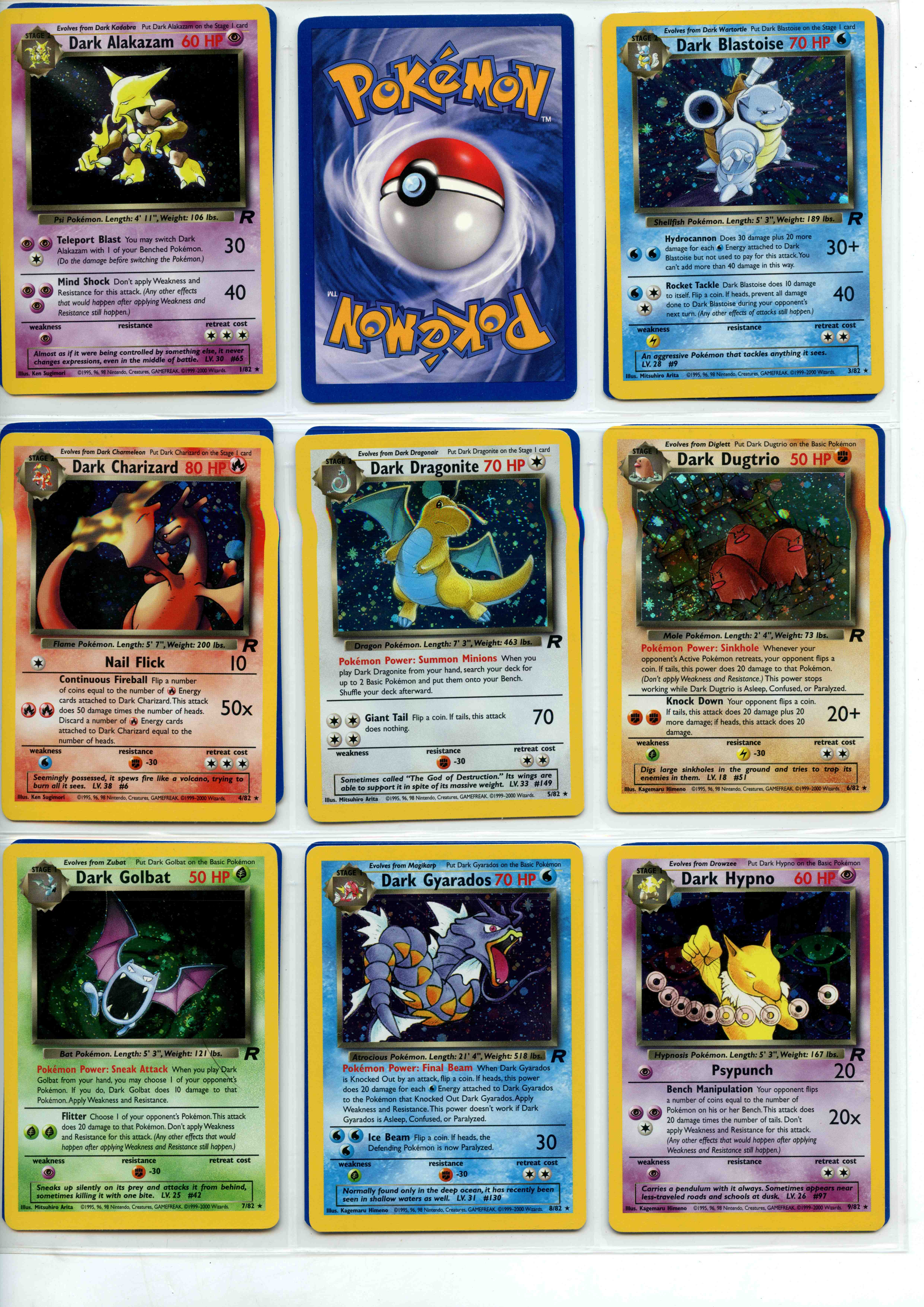 Pokémon TCG - Team Rocket Unlimited - Partially Complete Set 74/82