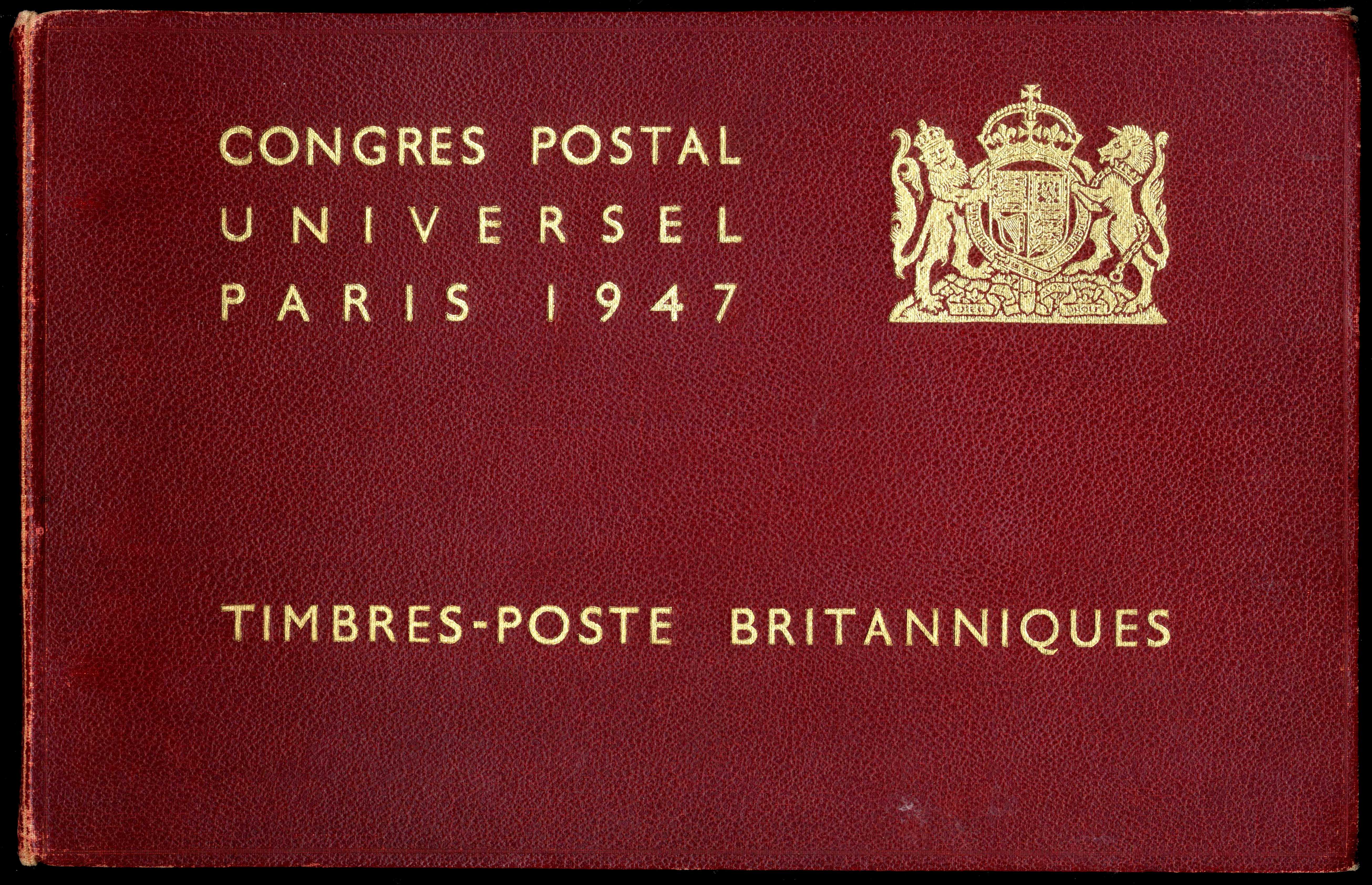 SG462/92, D27/34 UPU Congress presentation SPECIMEN album