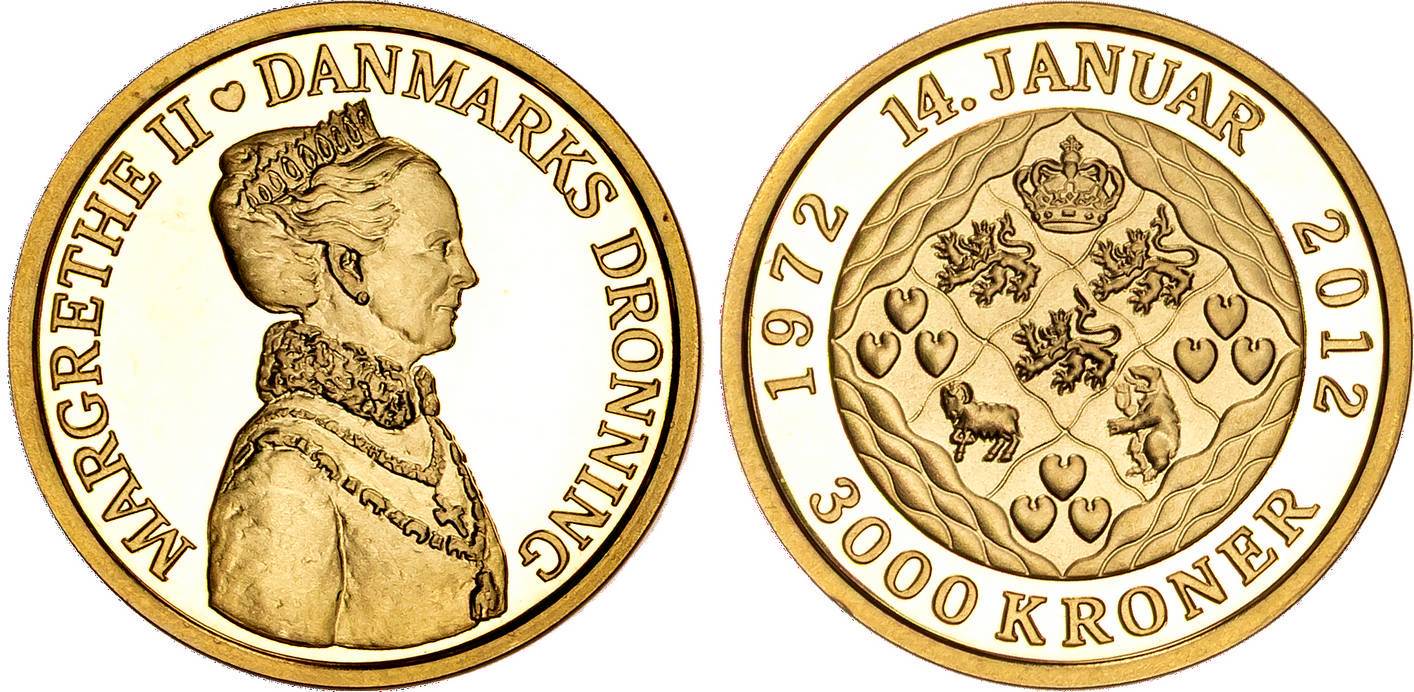 Denmark, Margrethe II (1972-2024), gold Proof 10 Kroner, 2005 - Ugly Duckling