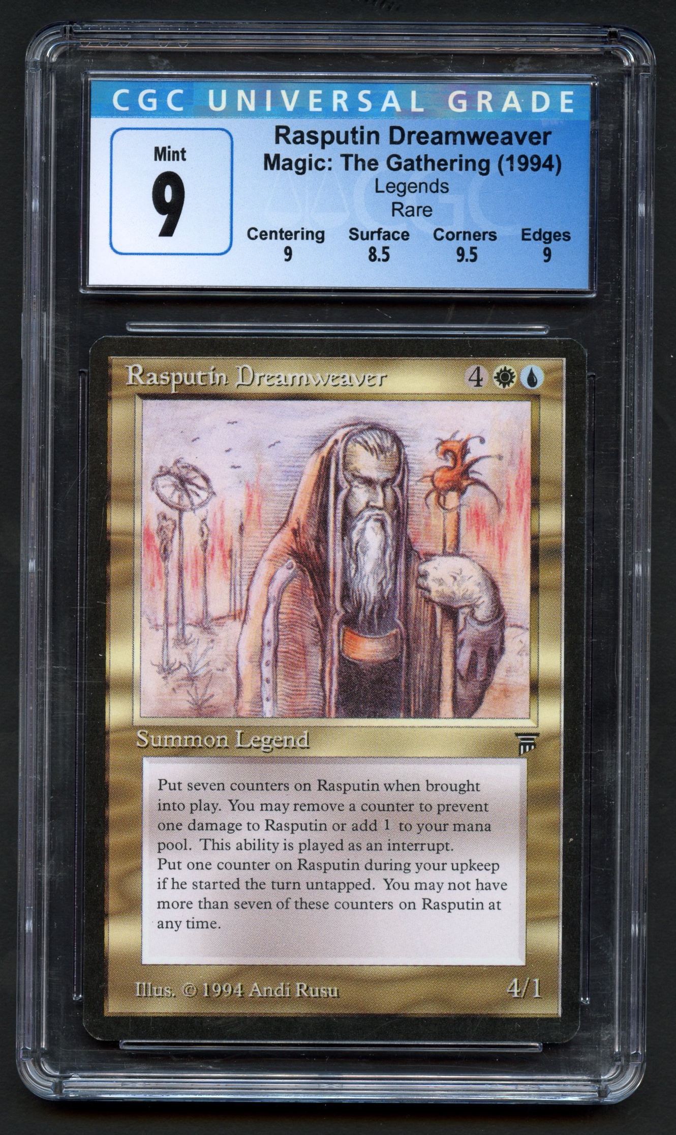 CGC 9 Rasputin Dreamweaver - Legends 1994