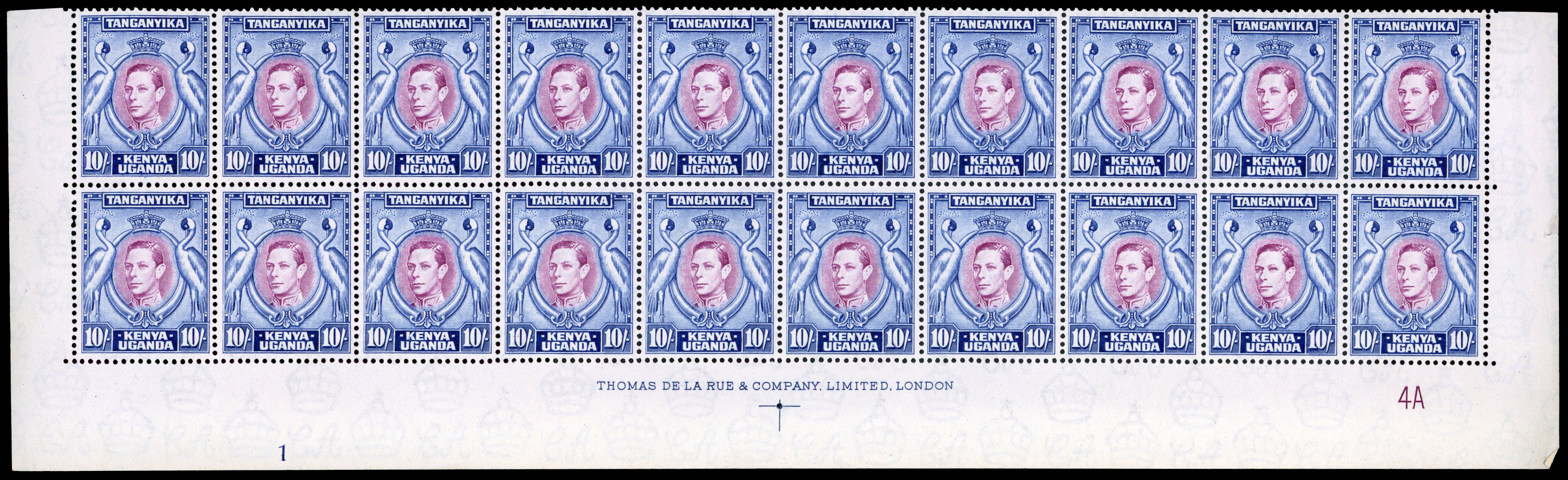 KUT SG 149b Plate and imprint block mint