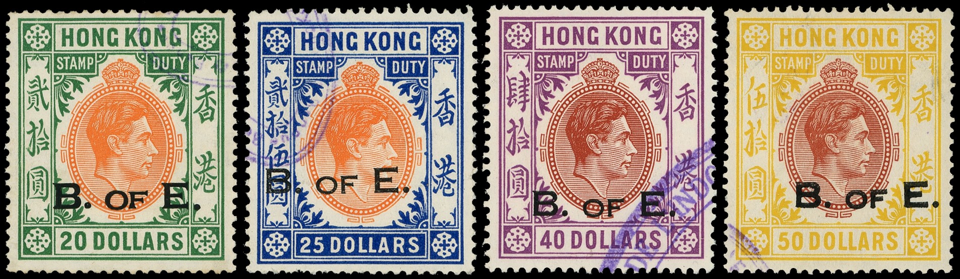 Bill of Exchange: KGVI collection (c.100) on stock...