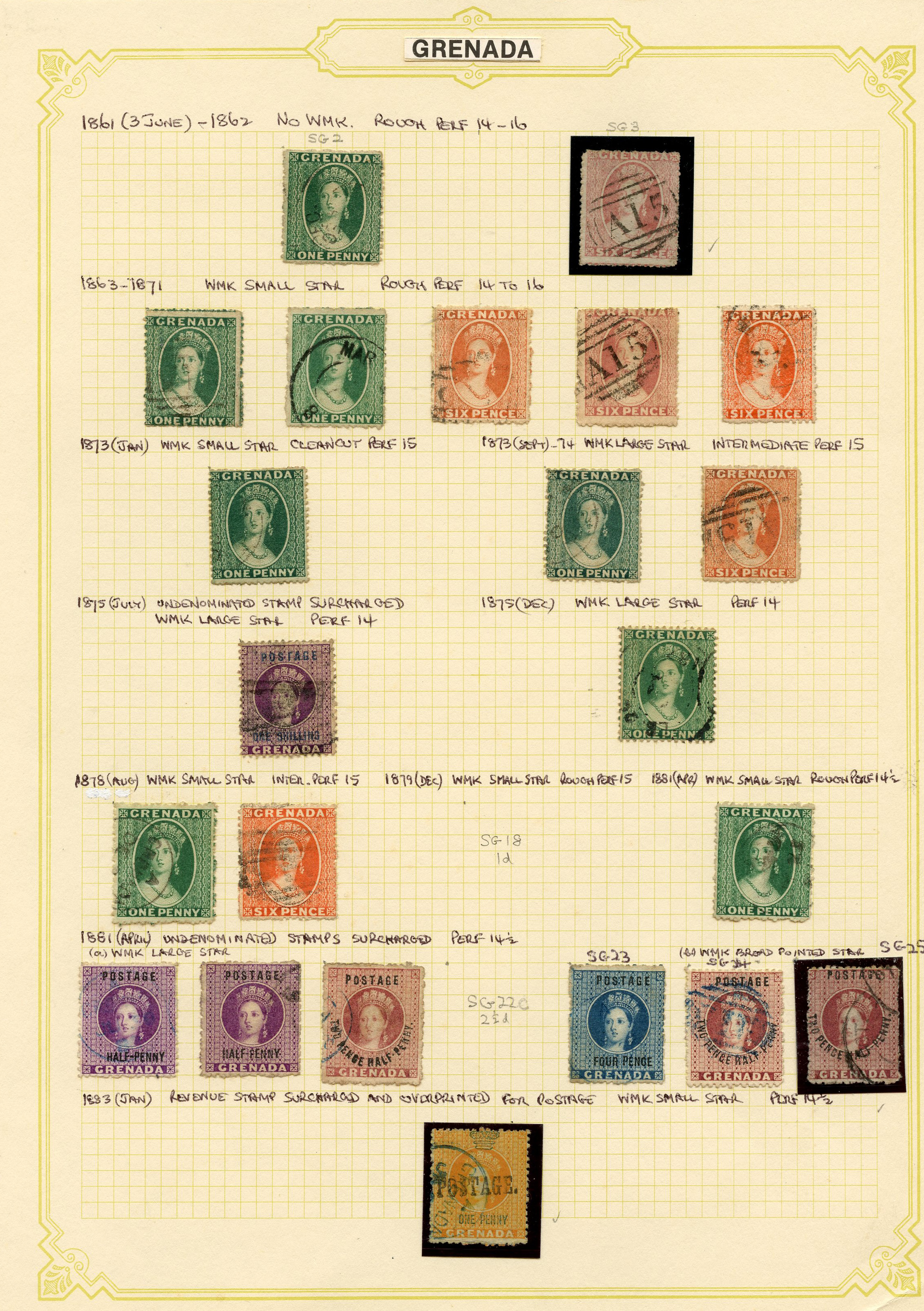 1861-1966 used collection (271) neatly...