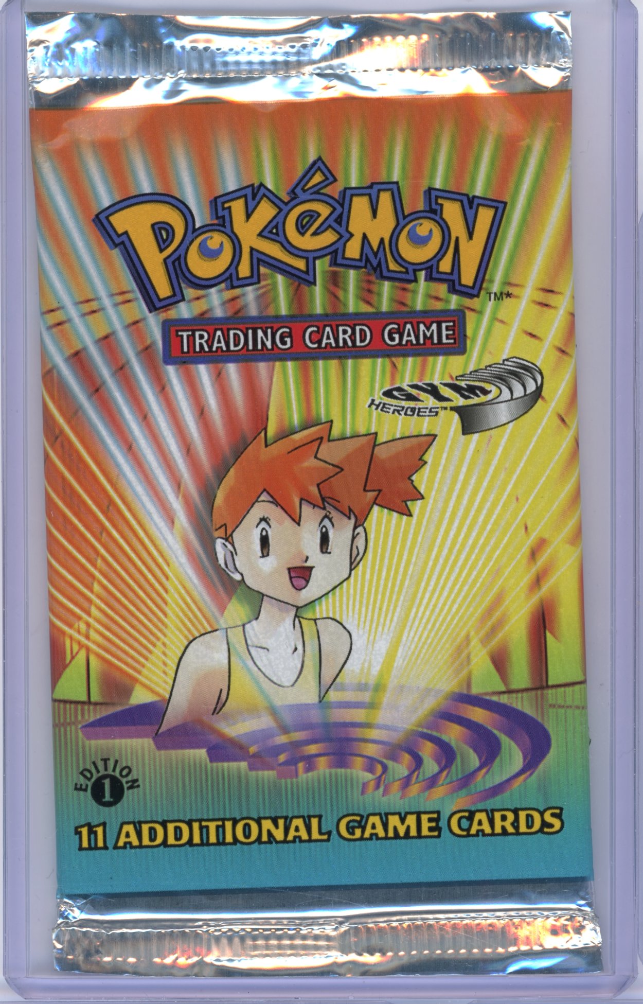 Gym Heroes 1st Edition Sealed Booster Pack - Misty Artwork (20.74g)