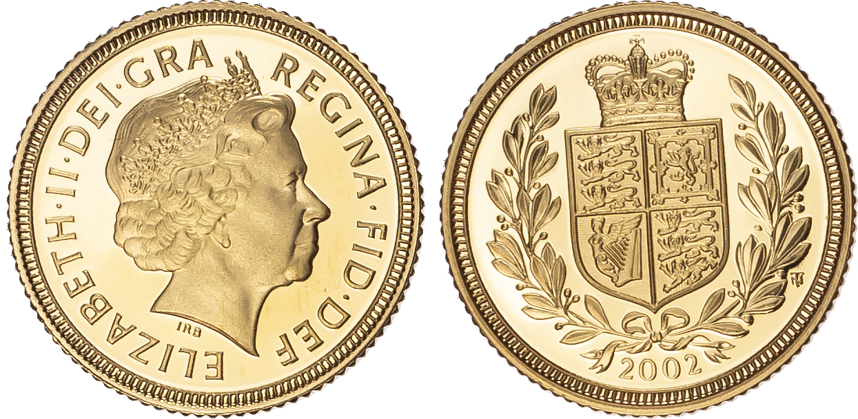 Elizabeth II (1952-2022), Proof Gold Sovereign Three Coin Set 2002.