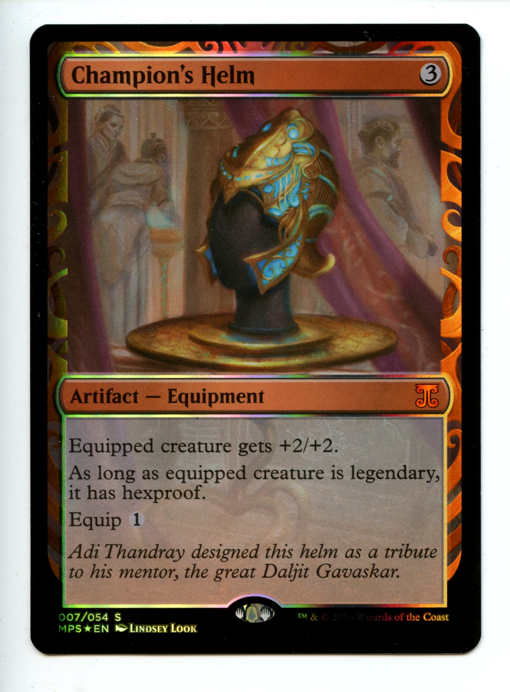 Magic the Gathering - Champion's Helm  - Kaladesh Inventions - Lightly Played 