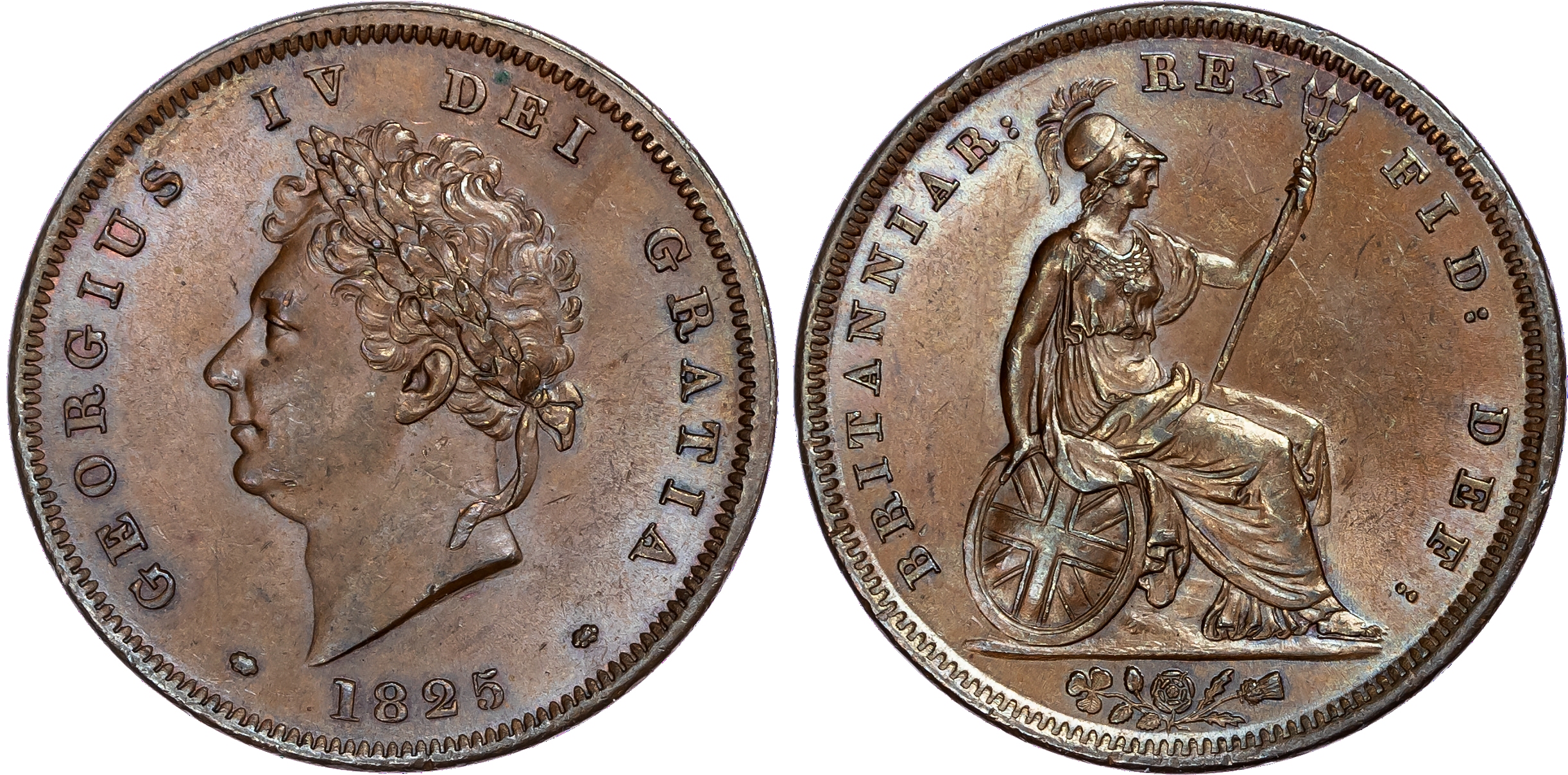 George IV (1820-30), Penny, 1825