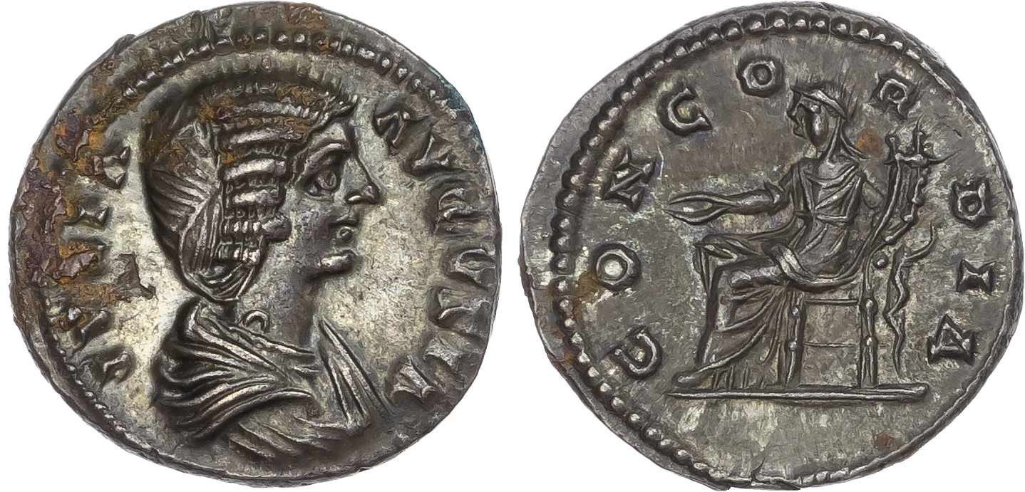 Julia Domna (Wife of Septimius Severus) AR Denarius, Laodicea, AD 198-202, 3.17g. 