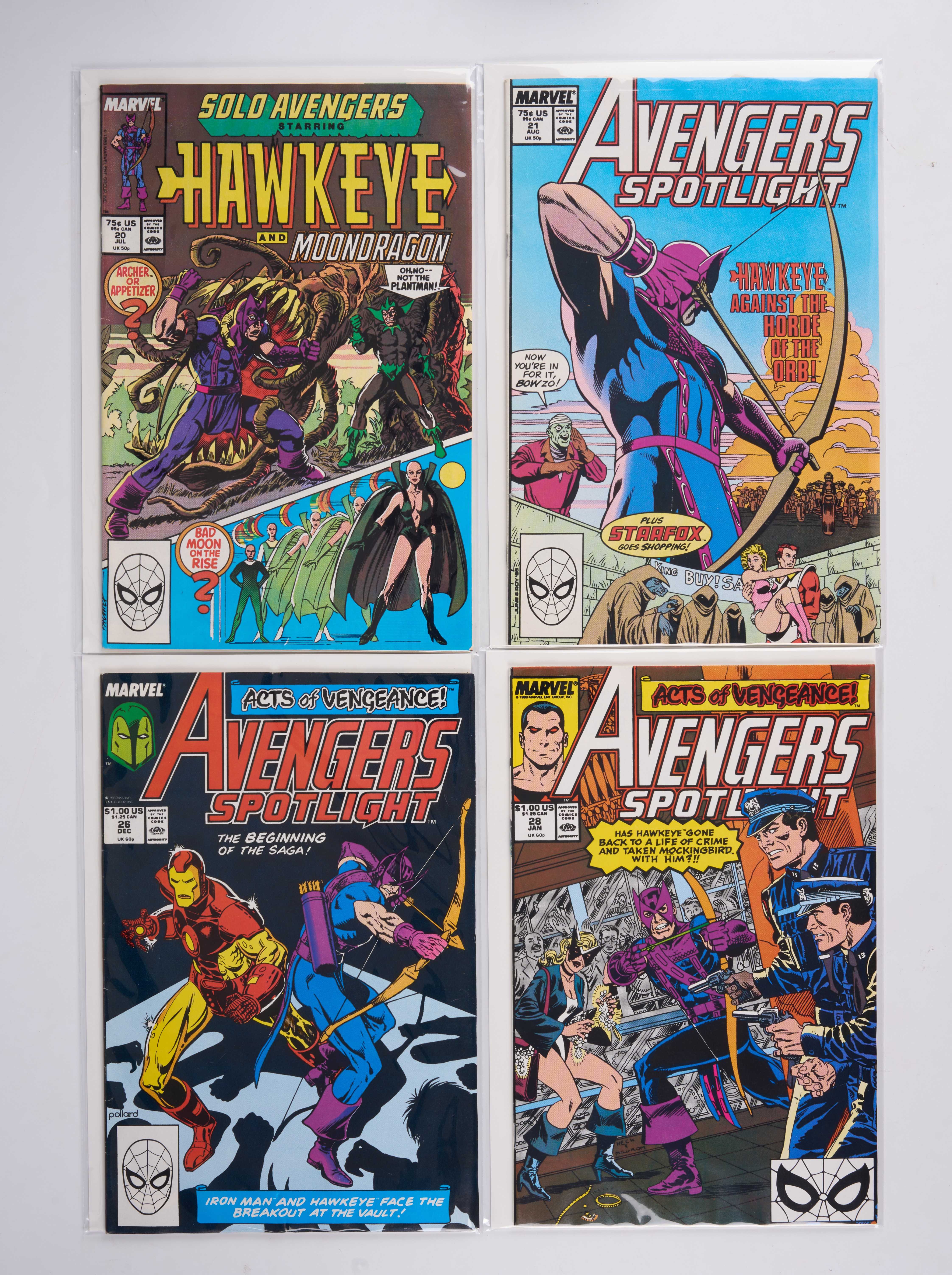 Avengers Spotlight and Solo Avengers (Marvel Comics, 1988-1990) Bundle of 20 Issues