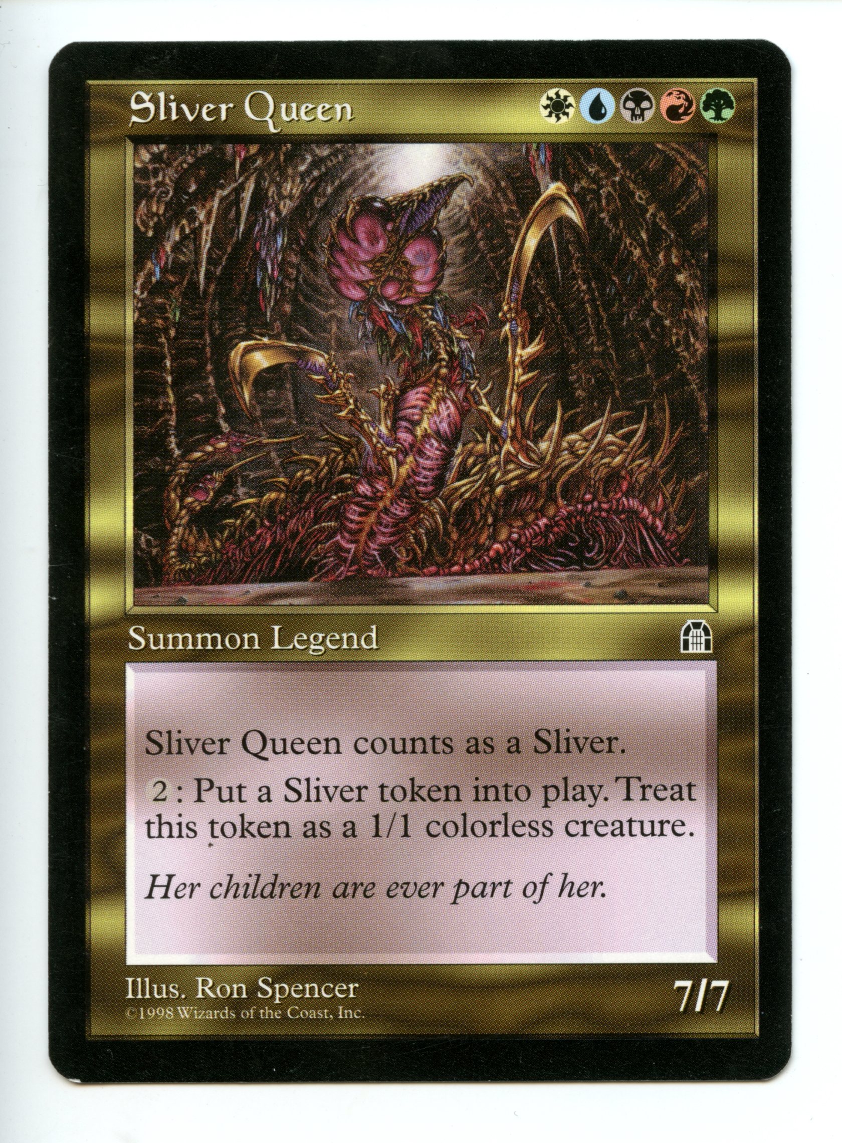 Magic the Gathering - Sliver Queen  - Stronghold - Lightly Played