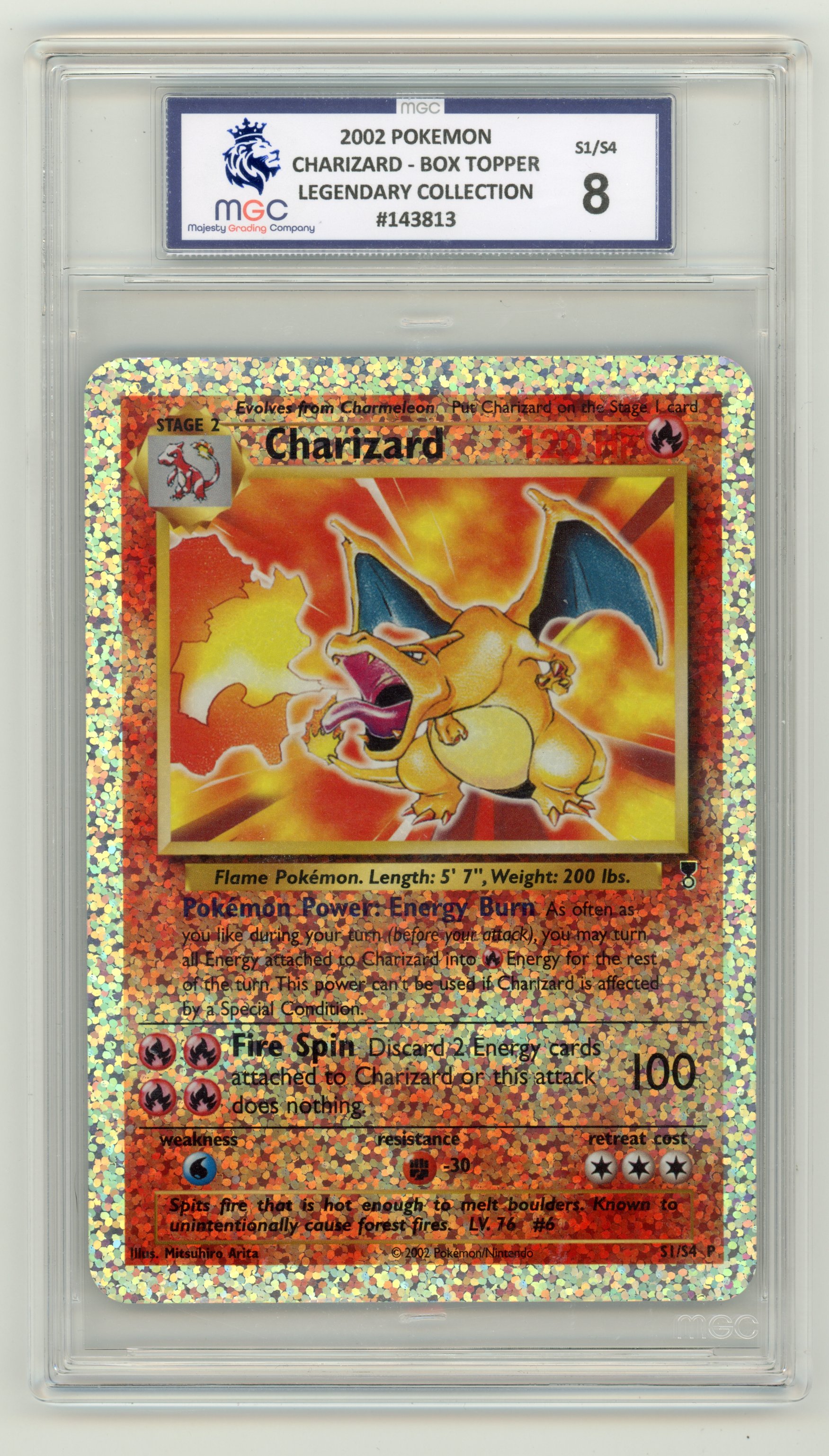 MGC 8 Charizard #S1 Box Topper Jumbo Legendary Collection
