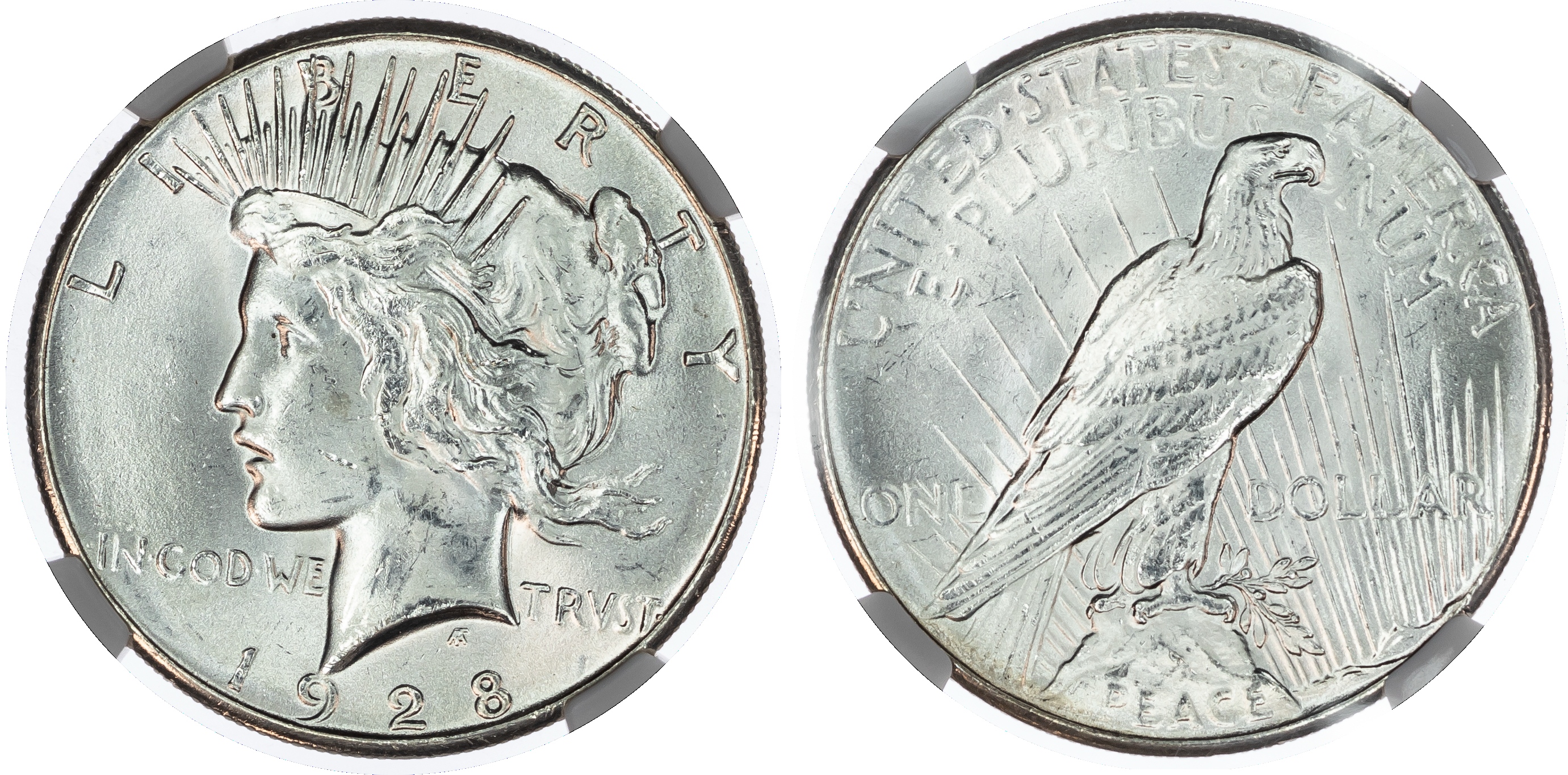 USA, silver Peace Dollar, 1928, Philadelphia, 26.82g.