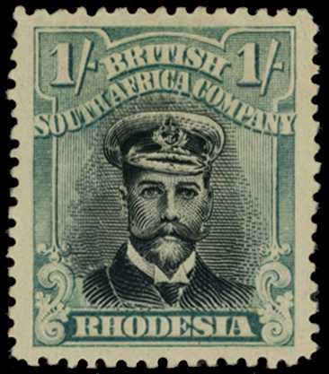 1918-21 1/- Head Die IIIB, perf 14, toned...