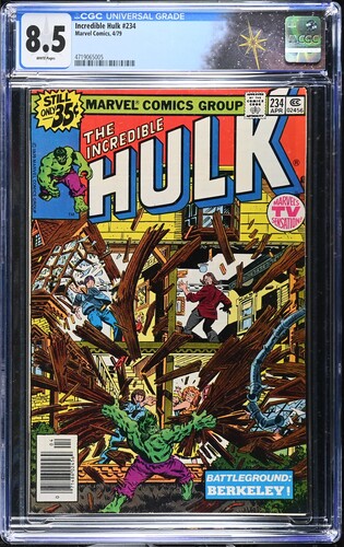 Incredible Hulk #234 CGC 8.5 Marvel Man changes his name to Quasar (Marvel Comics, 1979) White pages