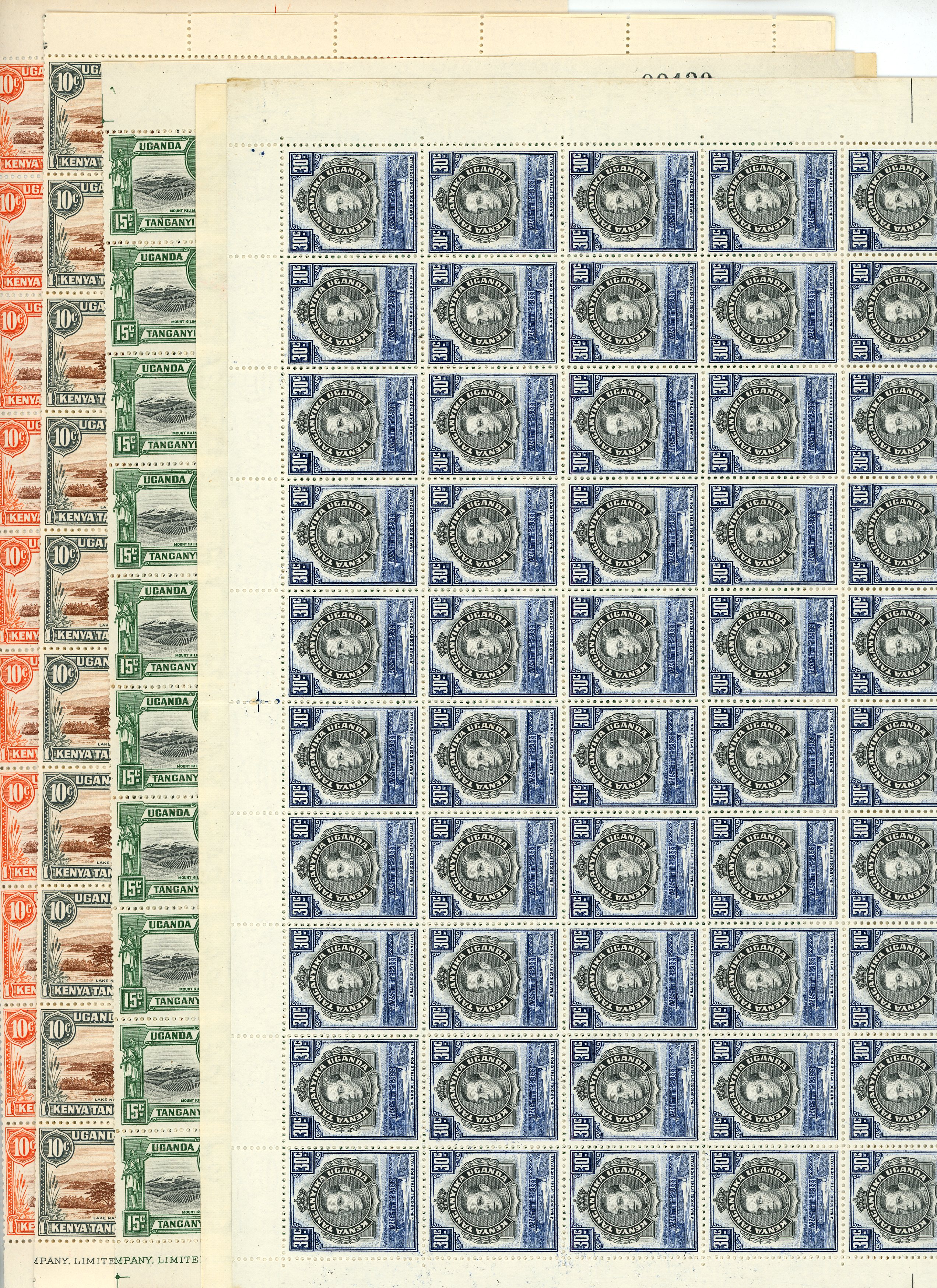 KUT SG 134 sheet mint