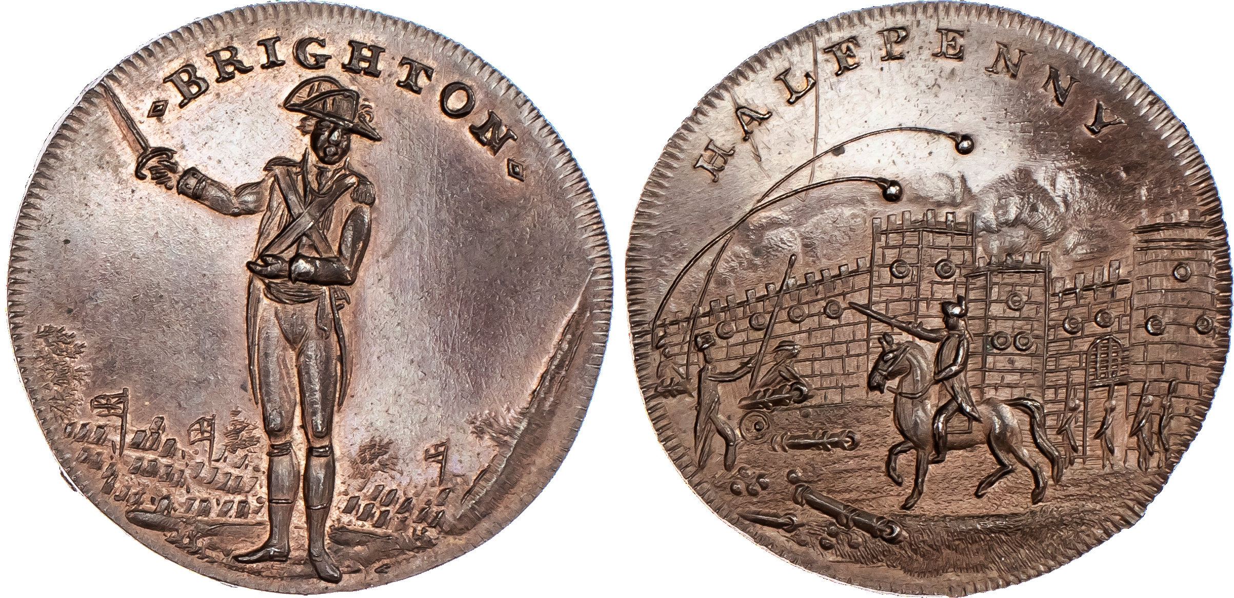 Brighton, Skidmore's Halfpenny 1795,...