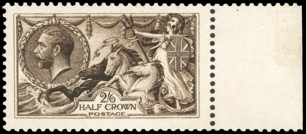 GB 1913 Waterlow 2s6d very deep sepia-brown (Vandyke brown), SG 399var