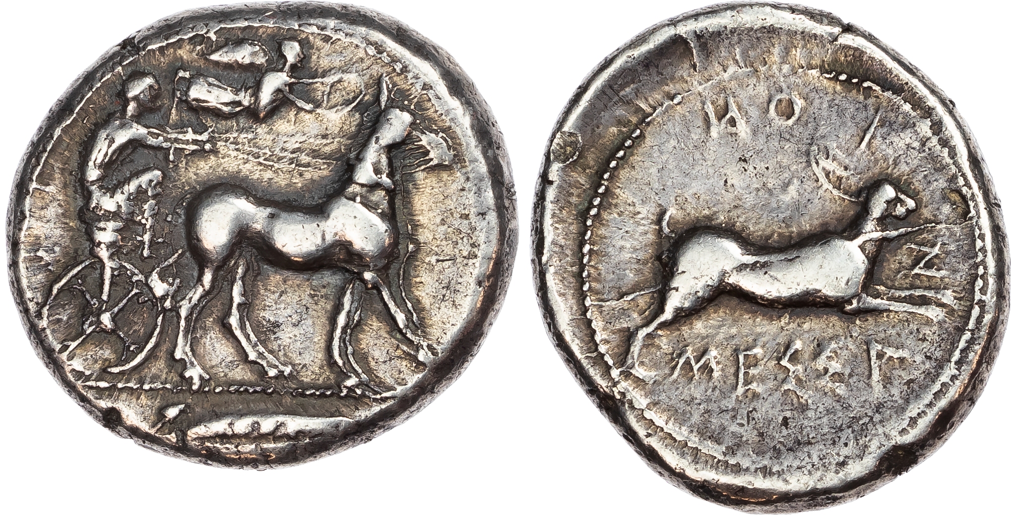 Sicily, Messana (c. 450-446 BC) AR Tetradrachm, 17.27g. 