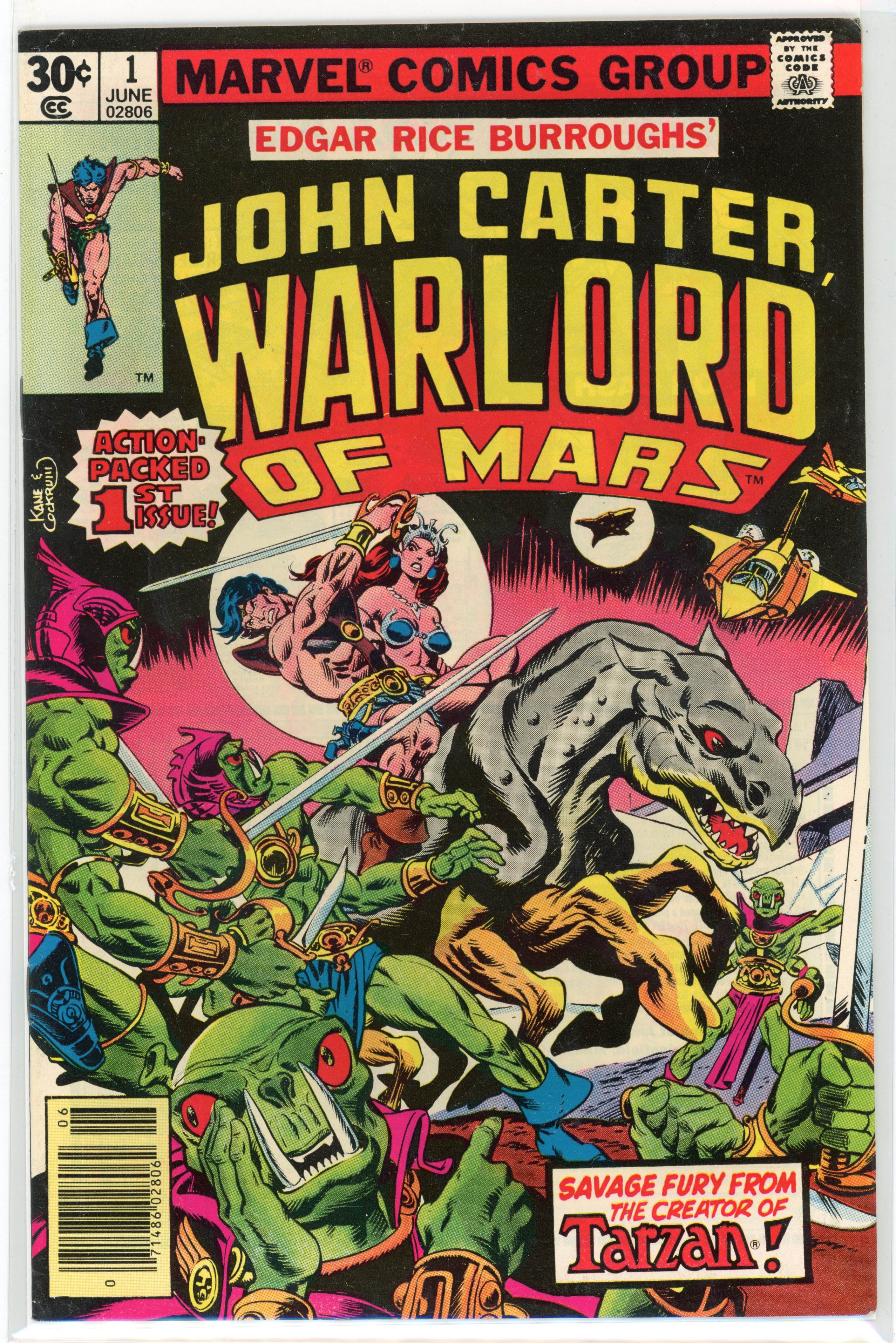 John Carter Warlord of Mars #1 (Marvel Comics, 1977) First Marvel appearance of John Carter