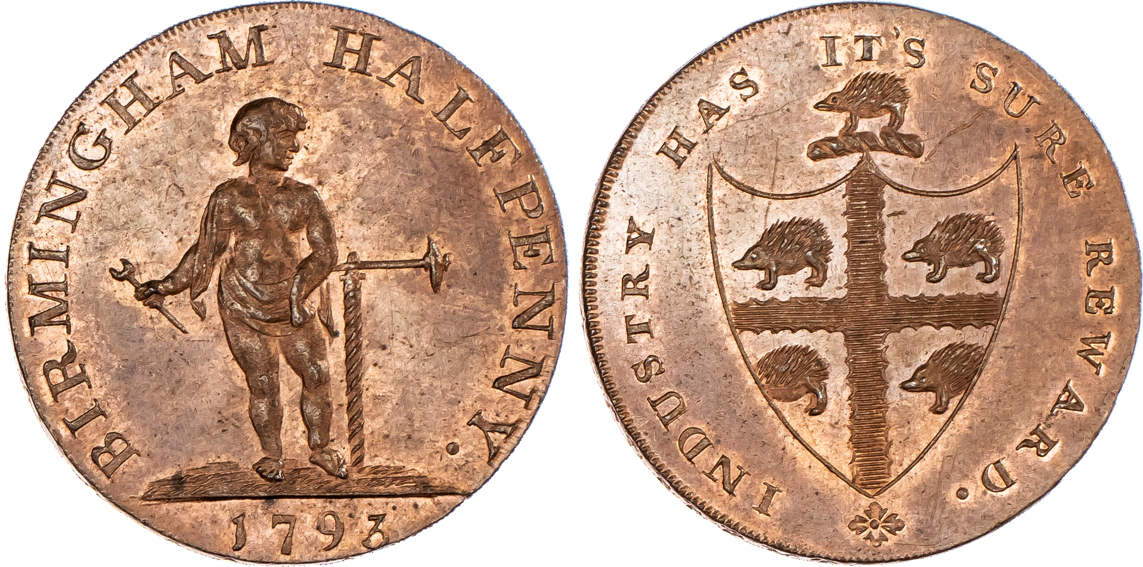 Birmingham, Kempson’s Halfpenny 1797,...