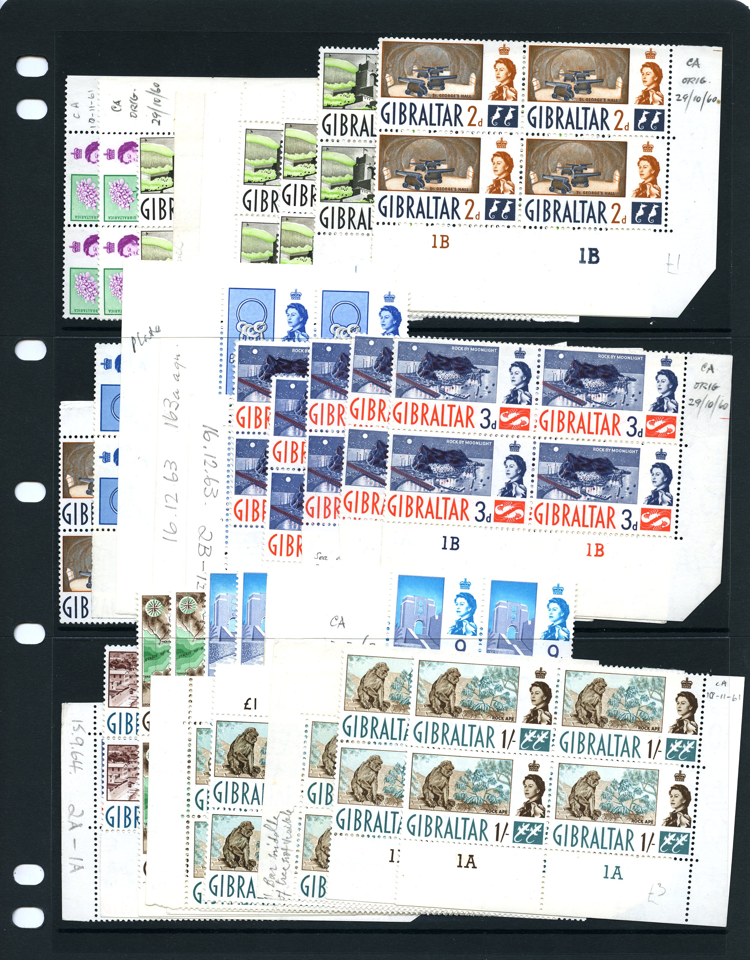 1960 values to 5/- unmounted o.g.,...