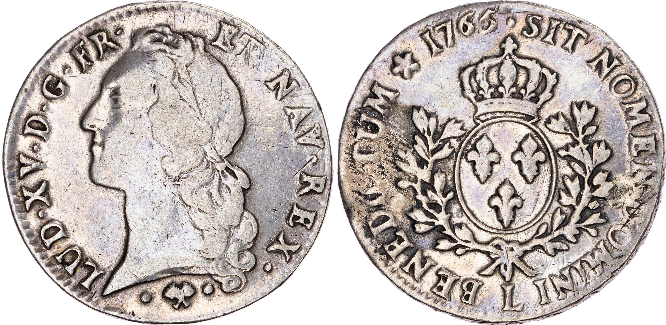 France, Louis XV (1715-1774), silver Écu aux branches d'olivier, 1765