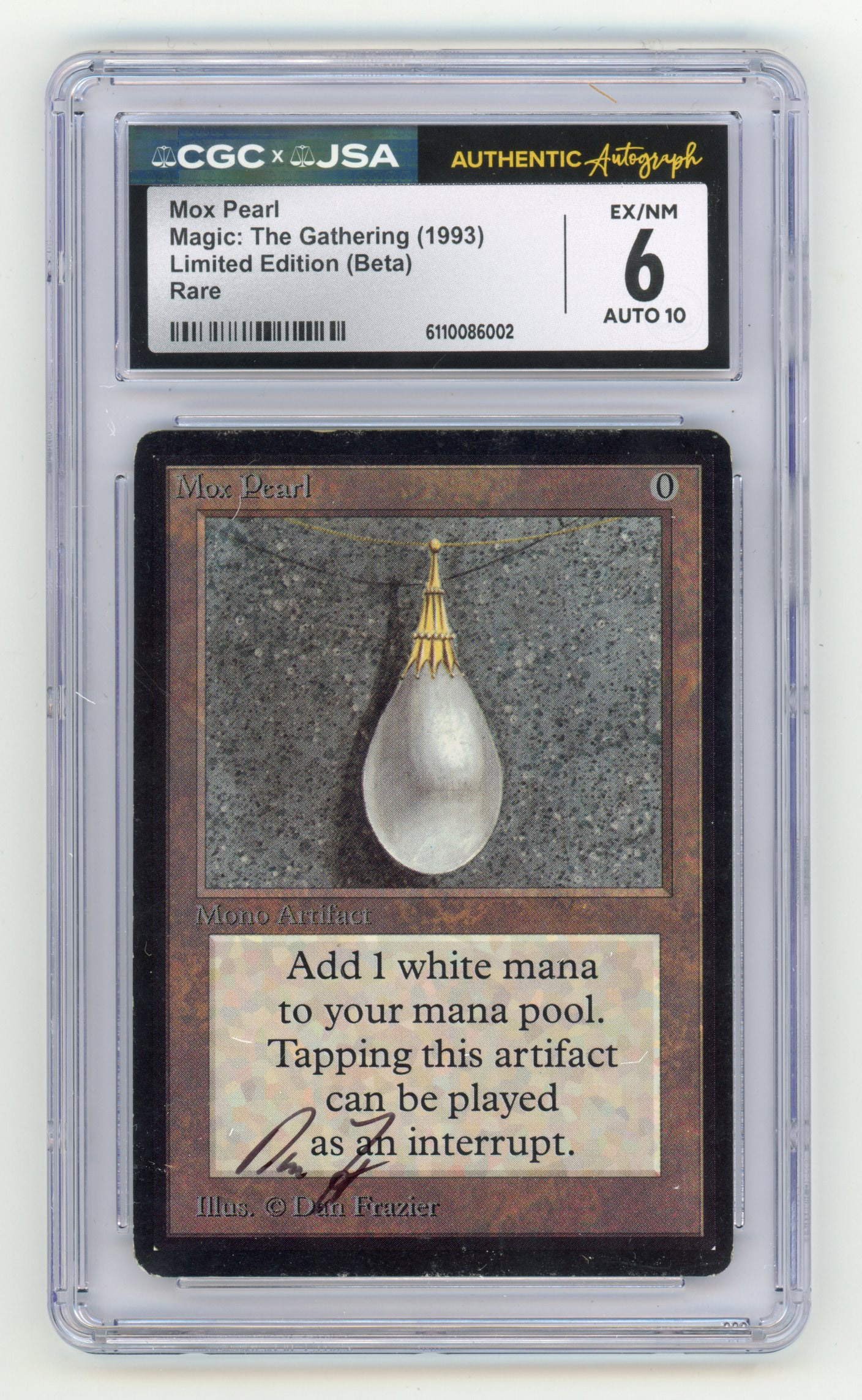 CGC x JSA 6 Auto 10 Mox Pearl - Limited Edition Beta