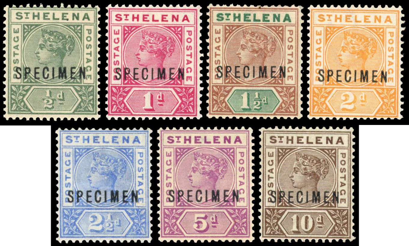 St Helena SG 46s-52s Specimens
