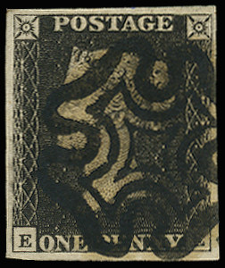 GB 1840  SG2 Pl.10 Penny Black