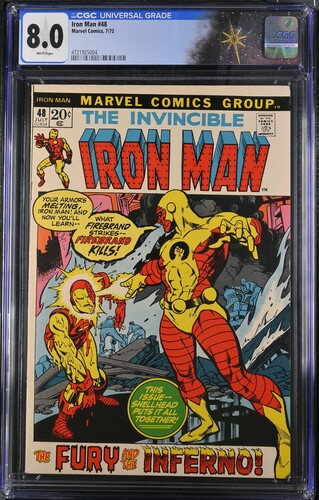 Iron Man #48 CGC 8.0 "The Fury and the Inferno!" (Marvel Comics, 1972) White pages