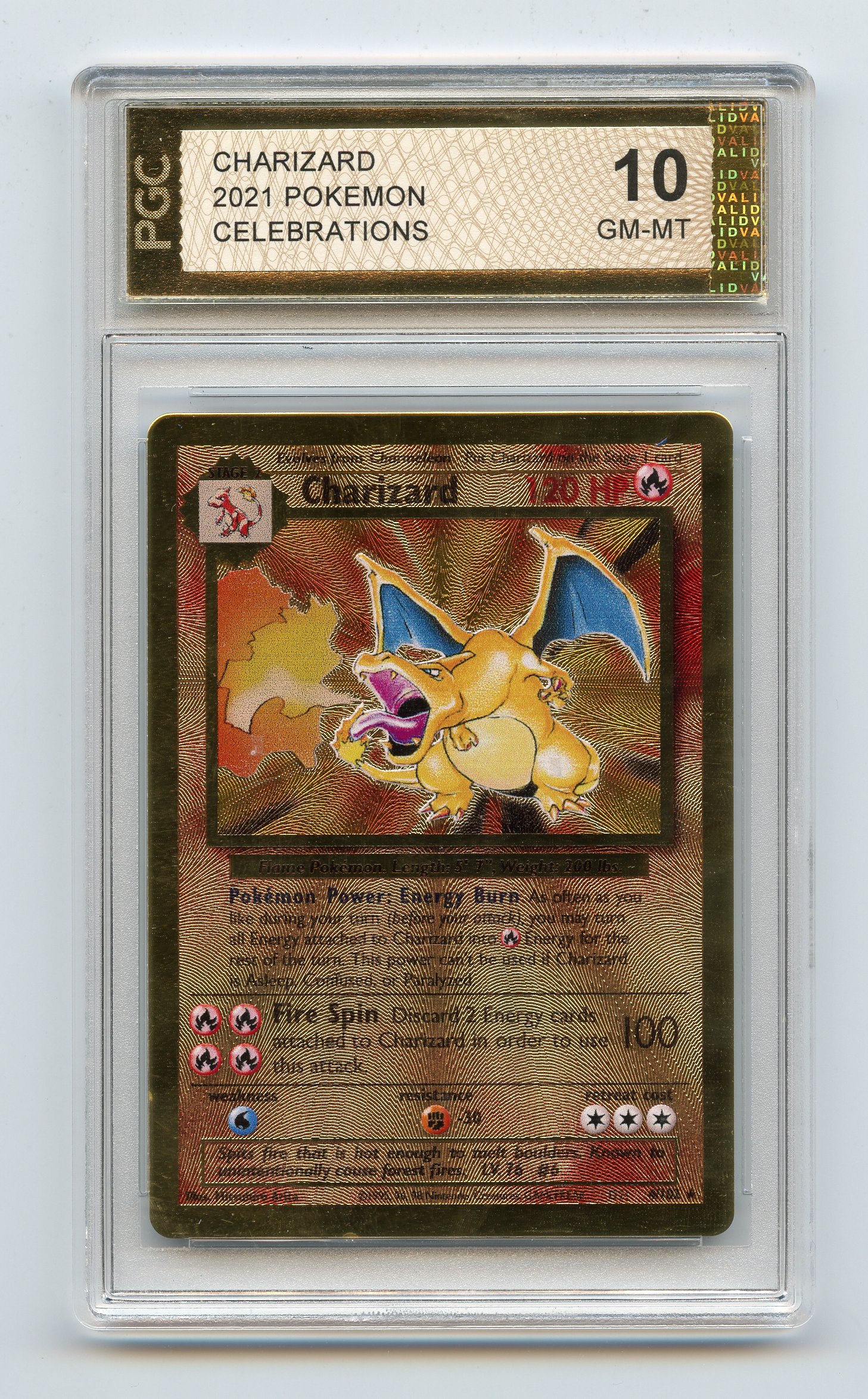 PGC 10 Charizard - Metal Card Ultra Premium Collection Celebrations