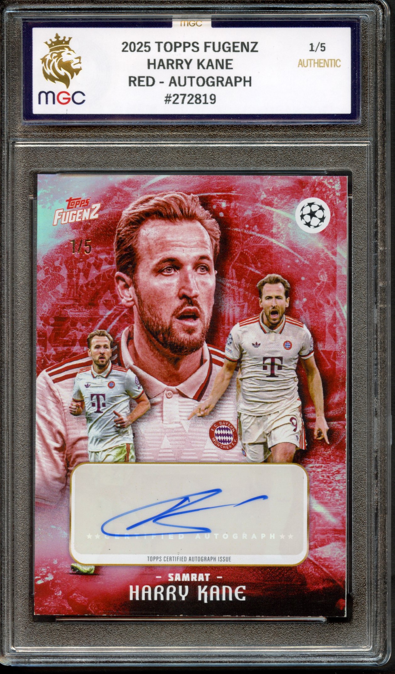 2025 TOPPS FUGENZ HARRY KANE 1/5 AUTO #272819