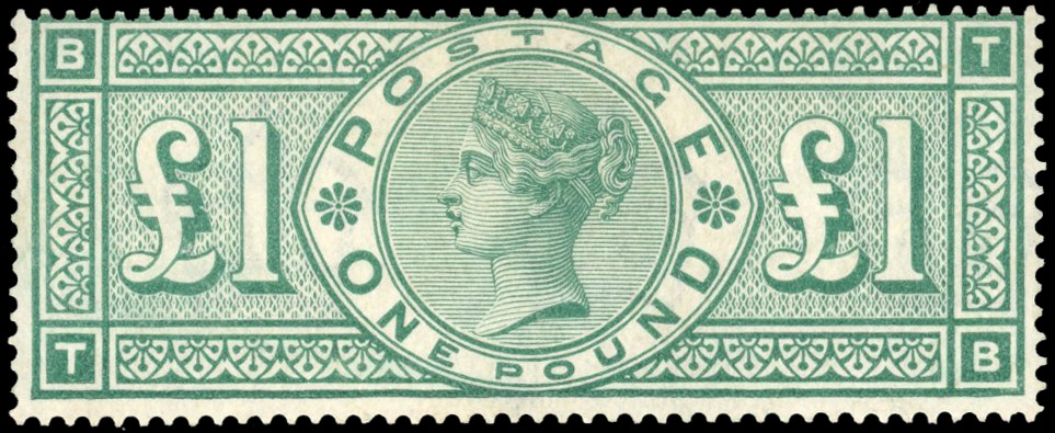 GB SG 212 1891 £1 green mint