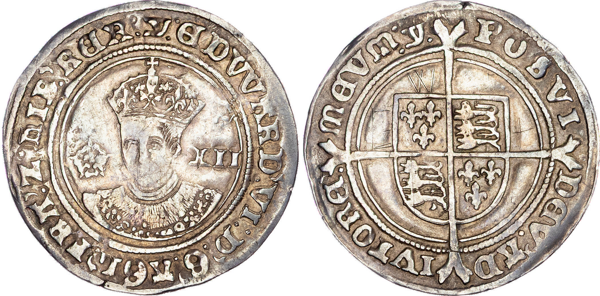 Edward VI (1547-1553), AR Shilling, Fine Silver issue, Southwark mint, mm: Y -1551-53.