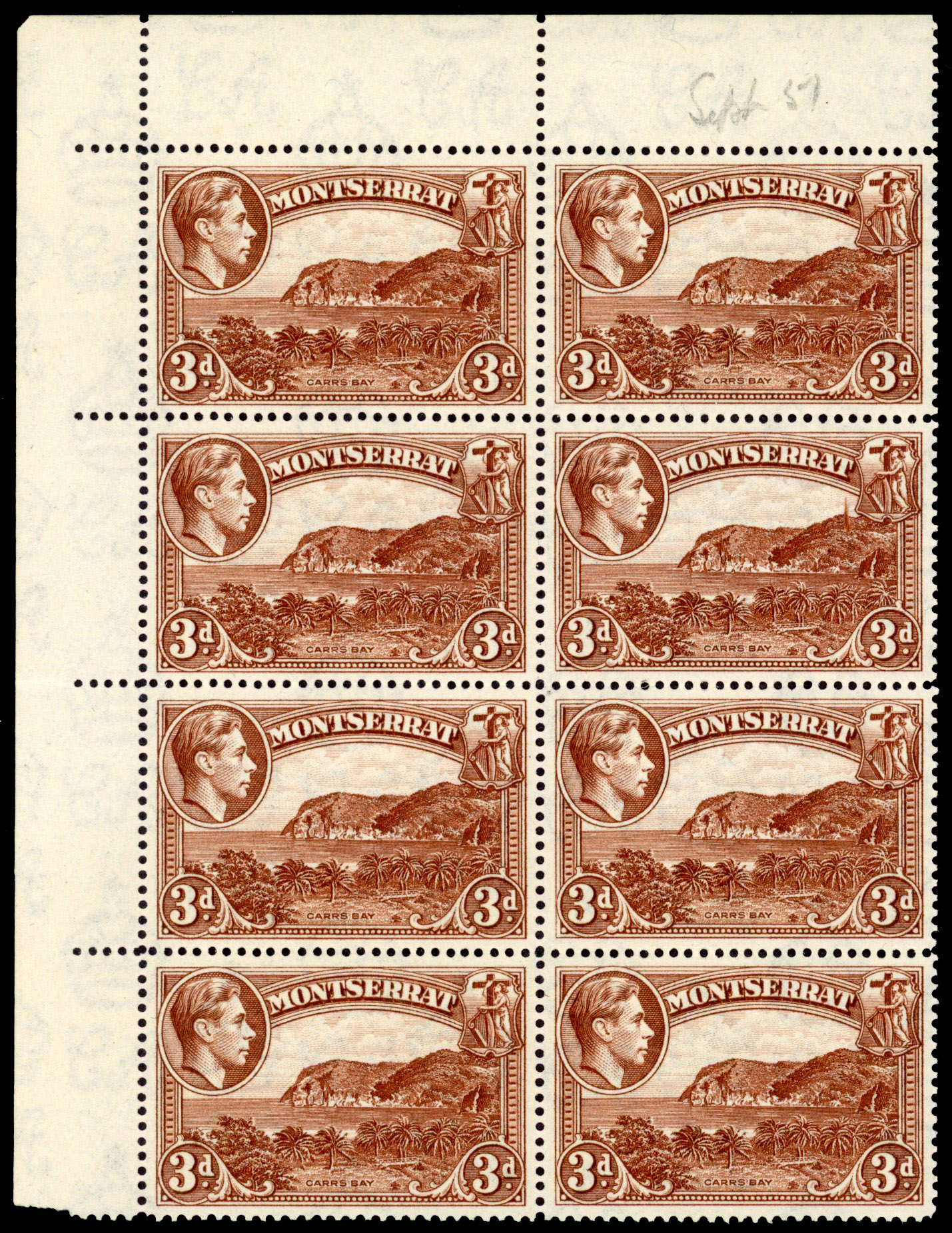 Montserrat SG 106ac block mint