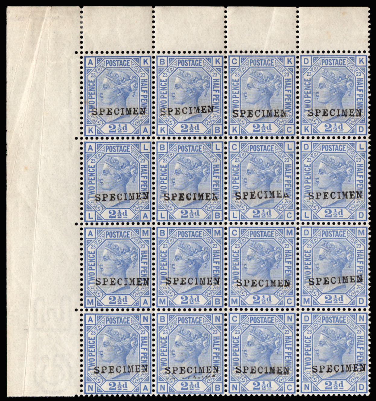 GB 1881 SG 157 Plate 23 Specimen block