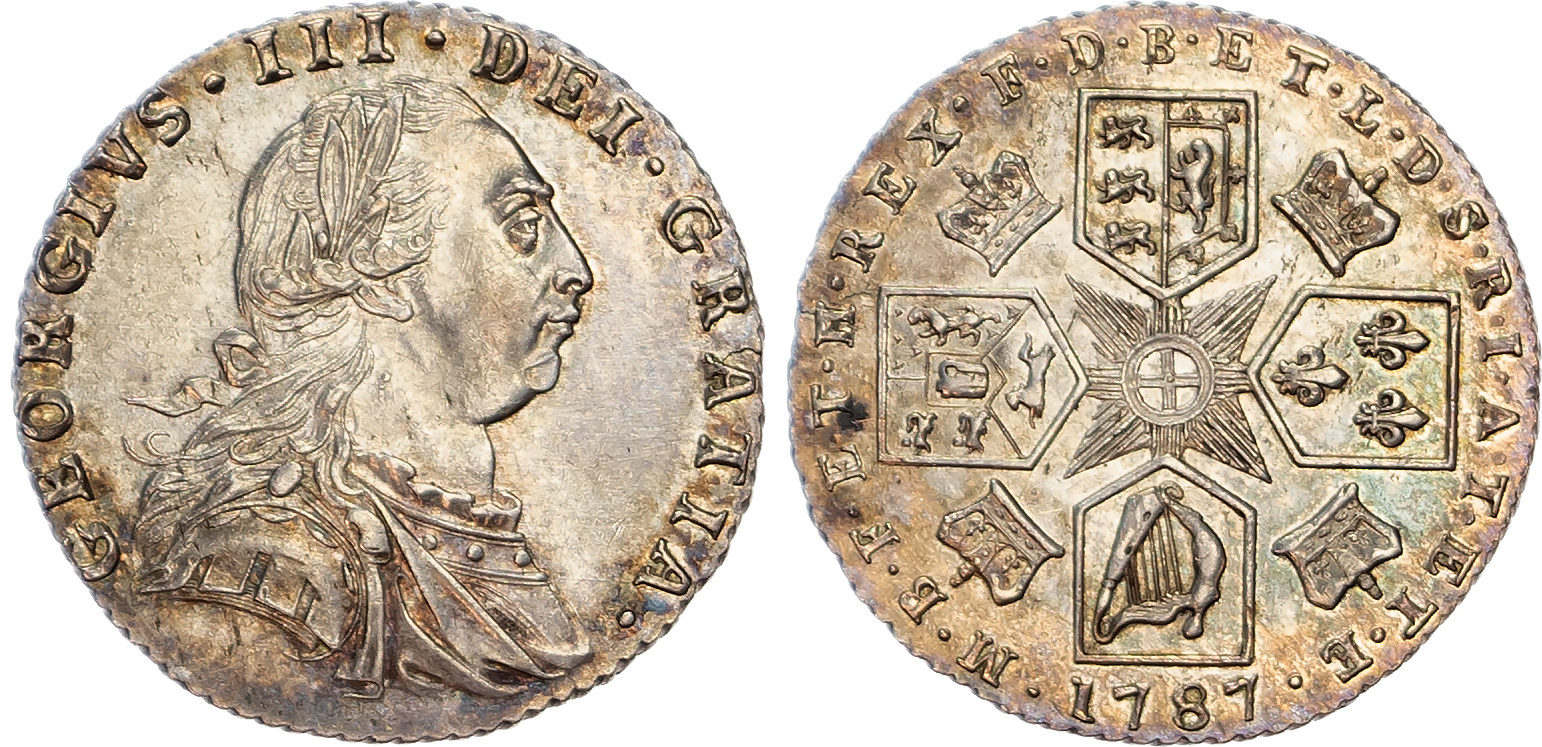 George III (1760-1820), Sixpence, 1787