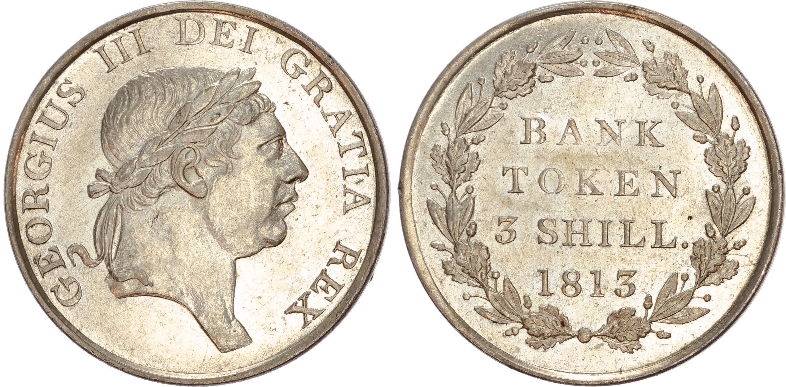 George III (1760-1820), Bank of England, Three-Shillings, 1813