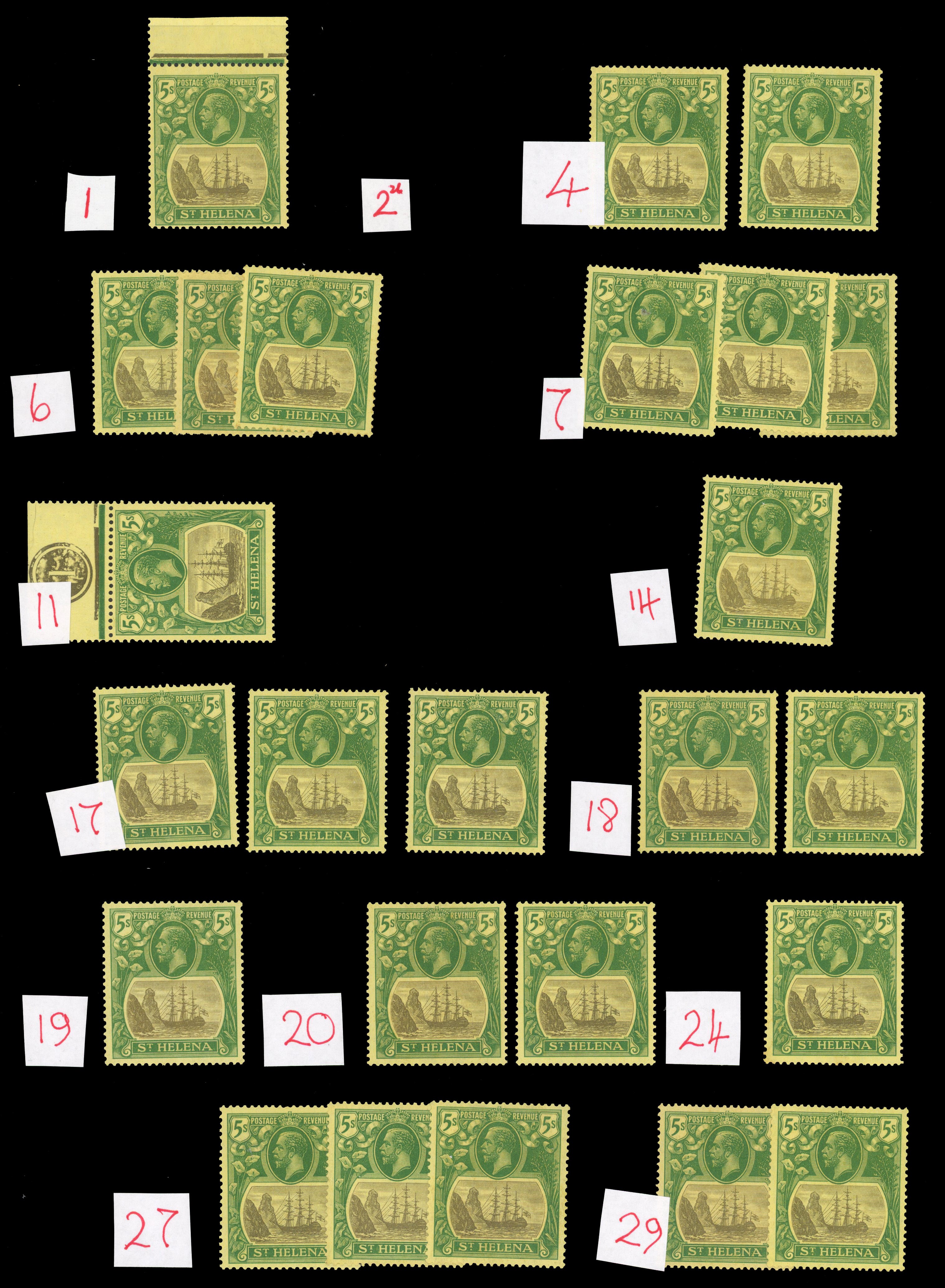 St Helena SG 110 study mint