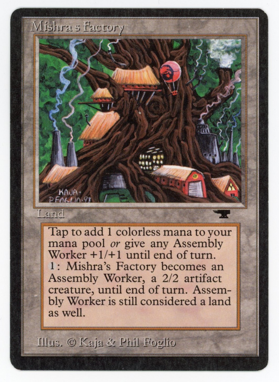 Magic The: Gathering  - Mishra's Factory  - Antiquities  - Lightly Played 