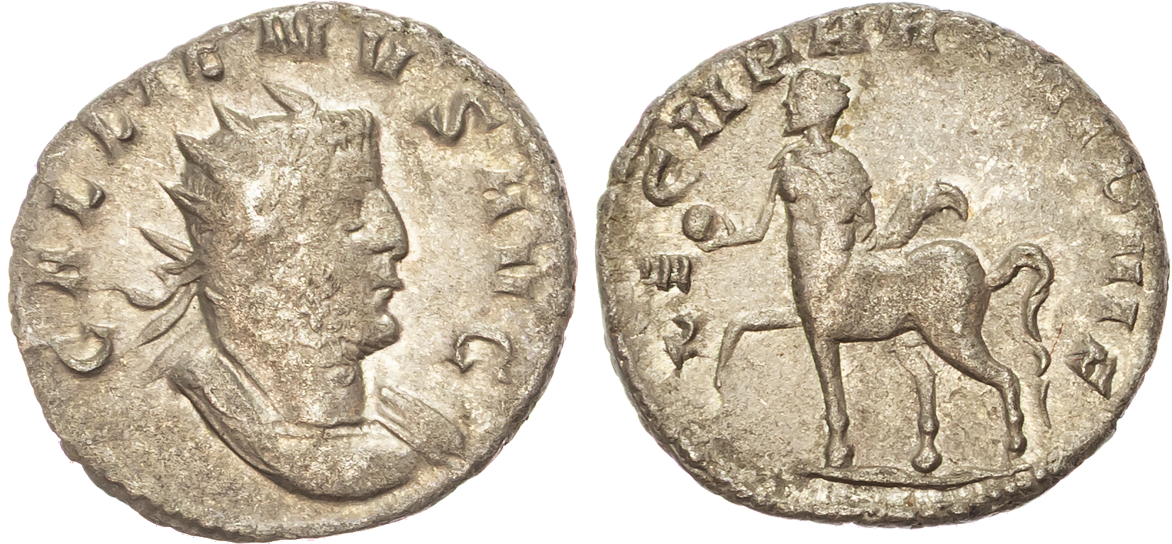 Gallienus (AD 253-268), Antoninianus, 'Legionary Series', Milan, AD 261, 3.13g. 