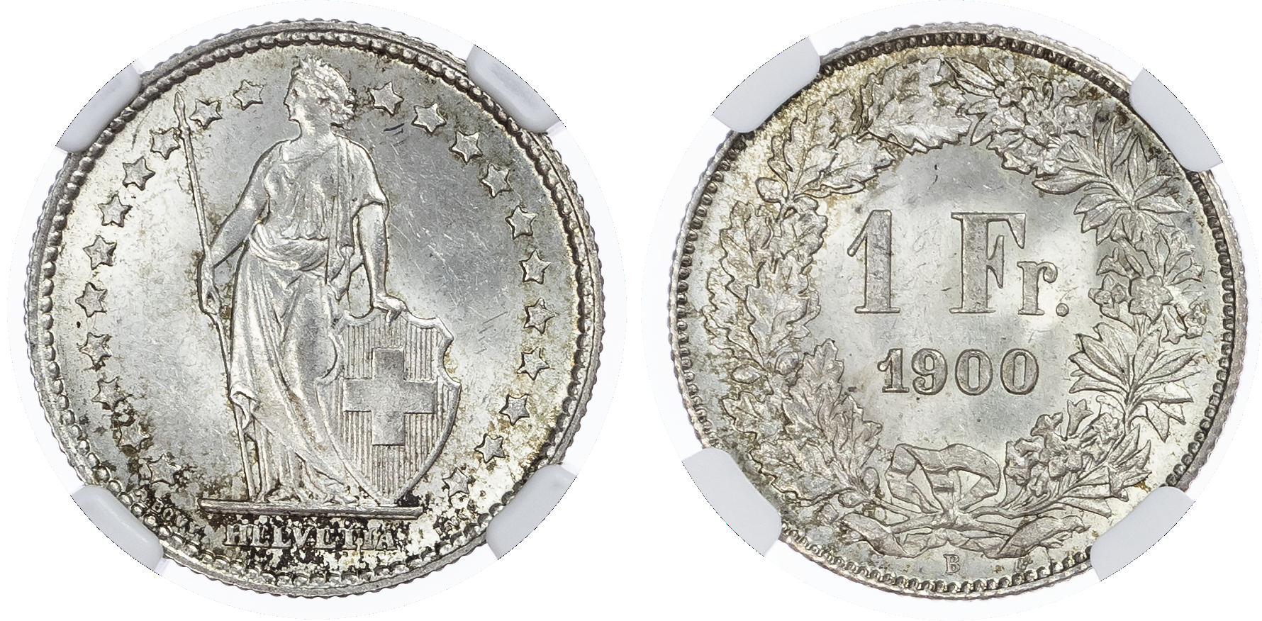 Switzerland. Federal State AR 1 Franc. 1900B. 