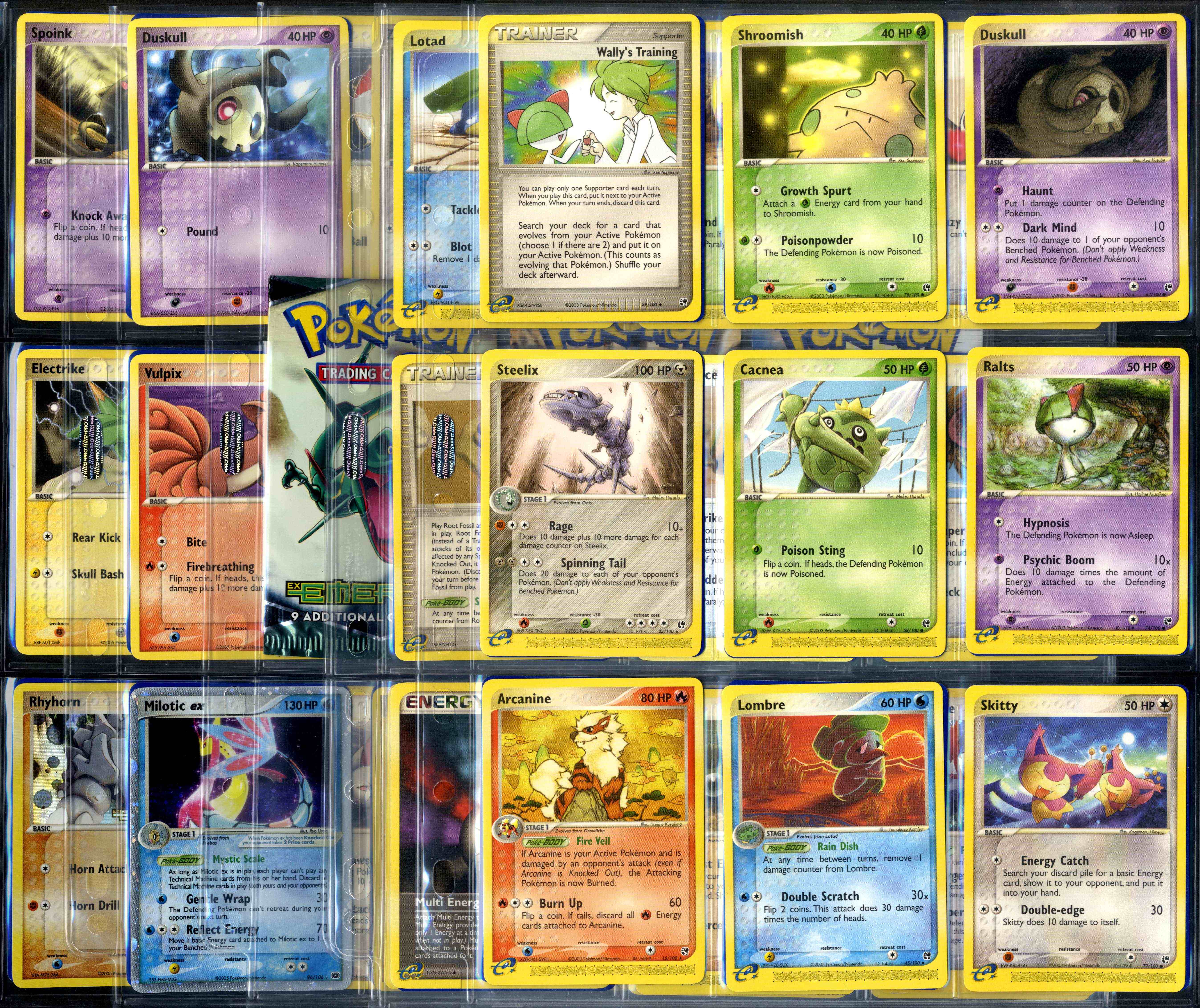 Advanced Generation Collection - Milotic ex EX Emerald, Holos and Reverse Holos