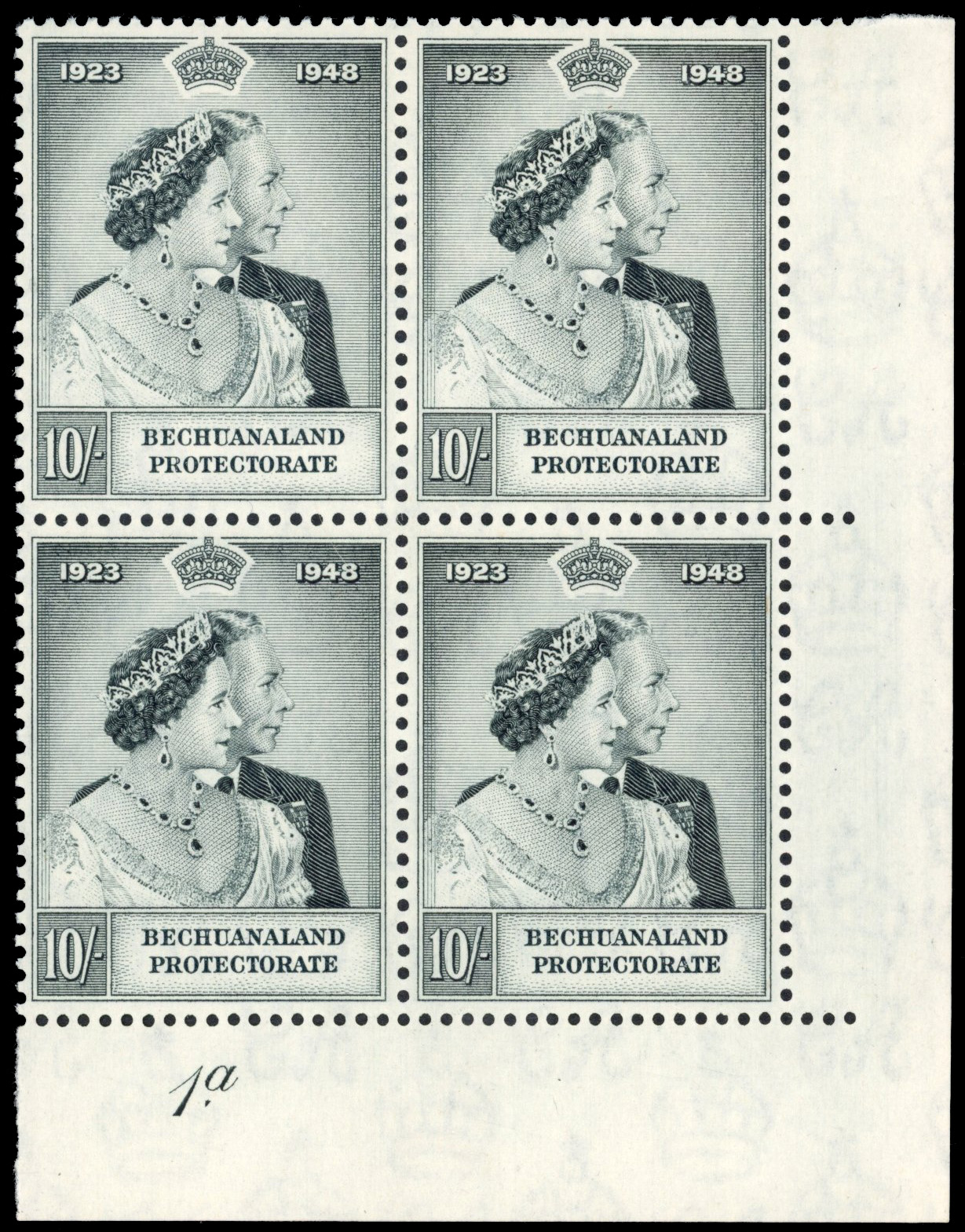 Bechuanaland SG 137 Plate block mint